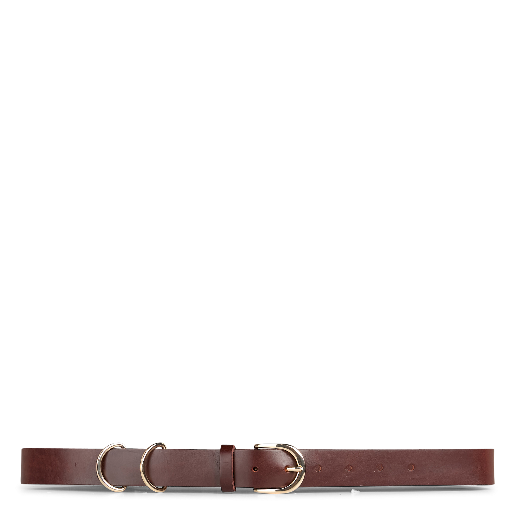 Ceinture en cuir PIECES Marron