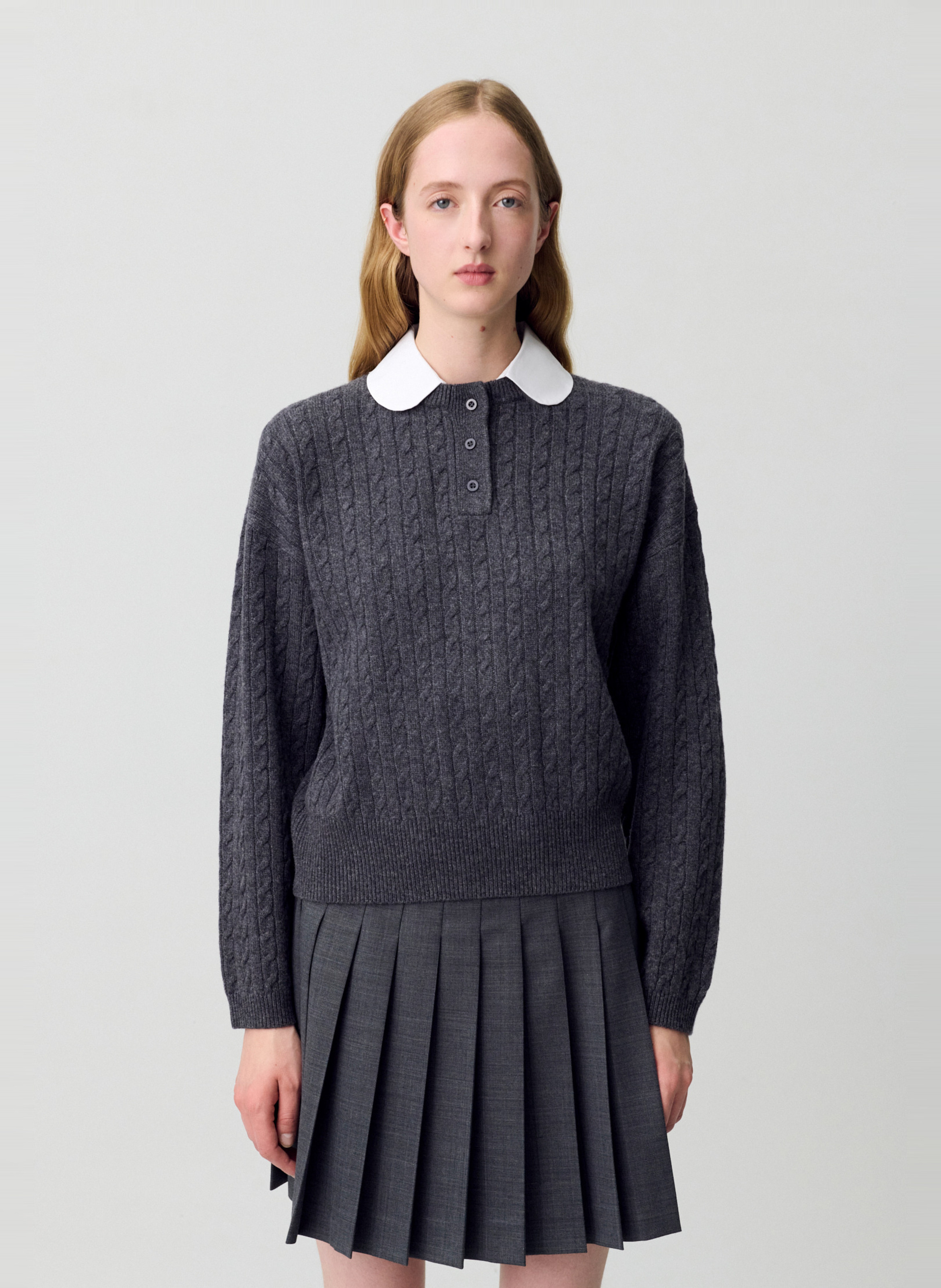 Pull col claudine en laine mélangée CLAUDIE PIERLOT