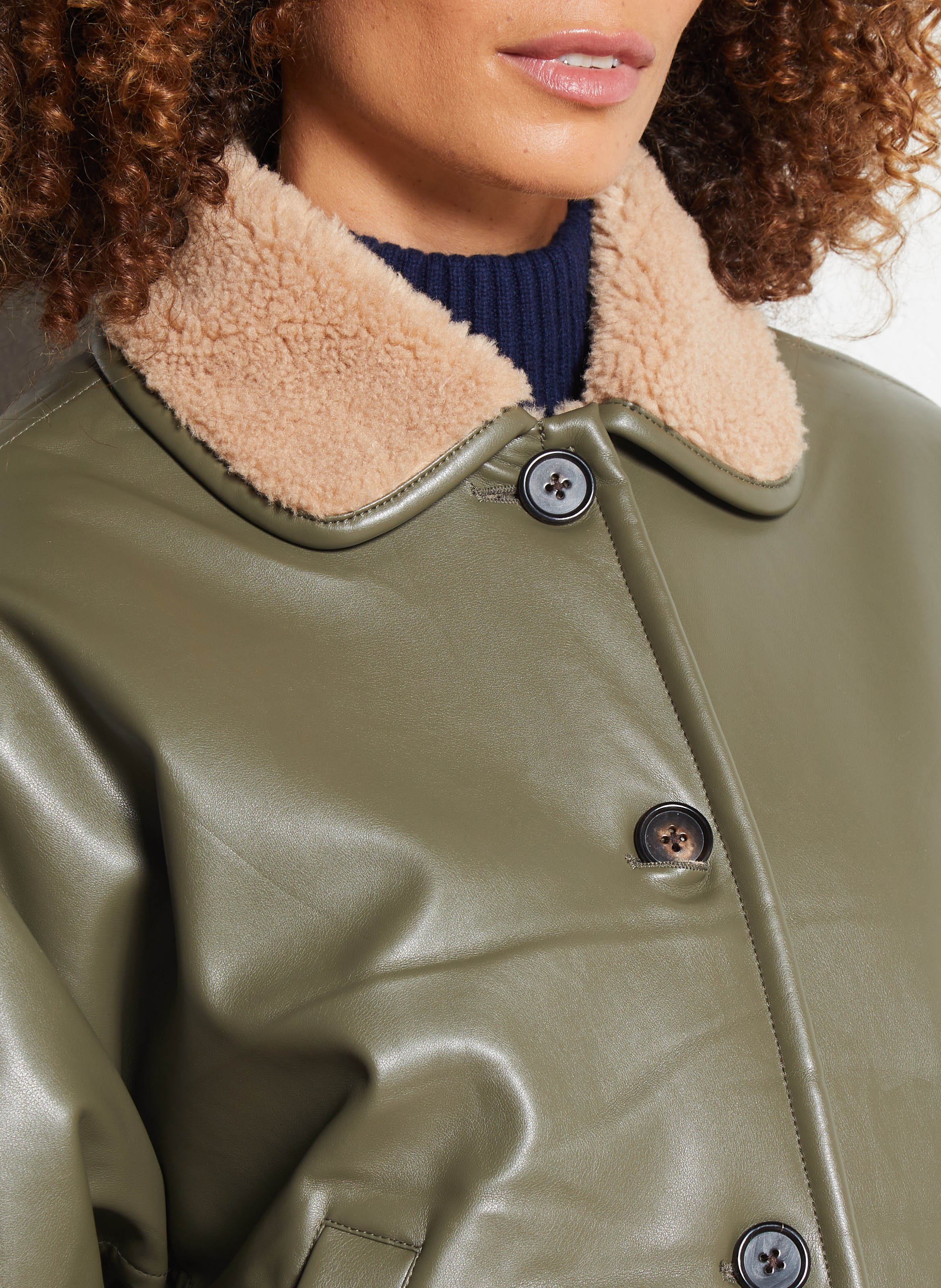 Jasje met overhemdkraag BELLEROSE Kaki