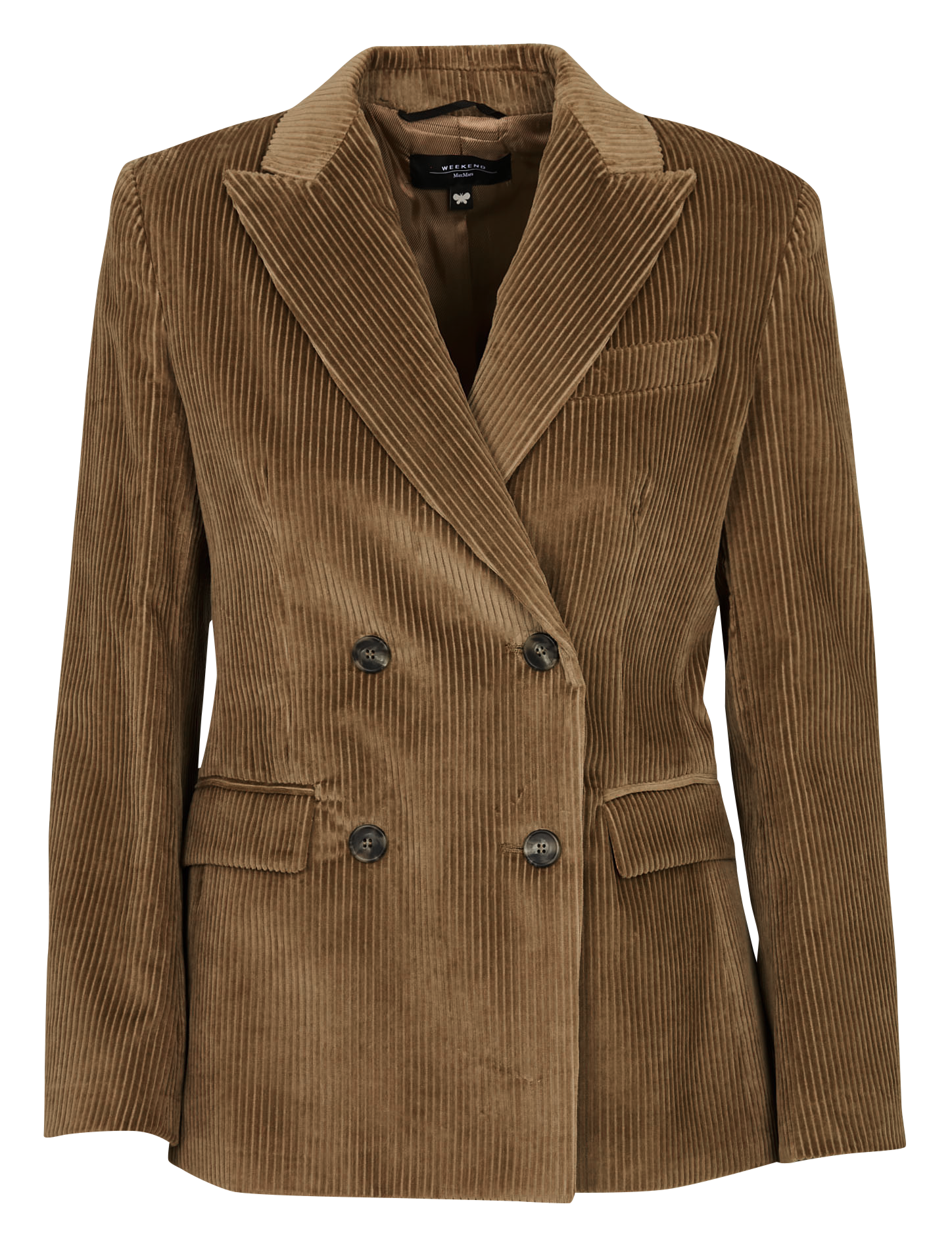 Straight corduroy tailored jacket MAX MARA WEEK END Brown