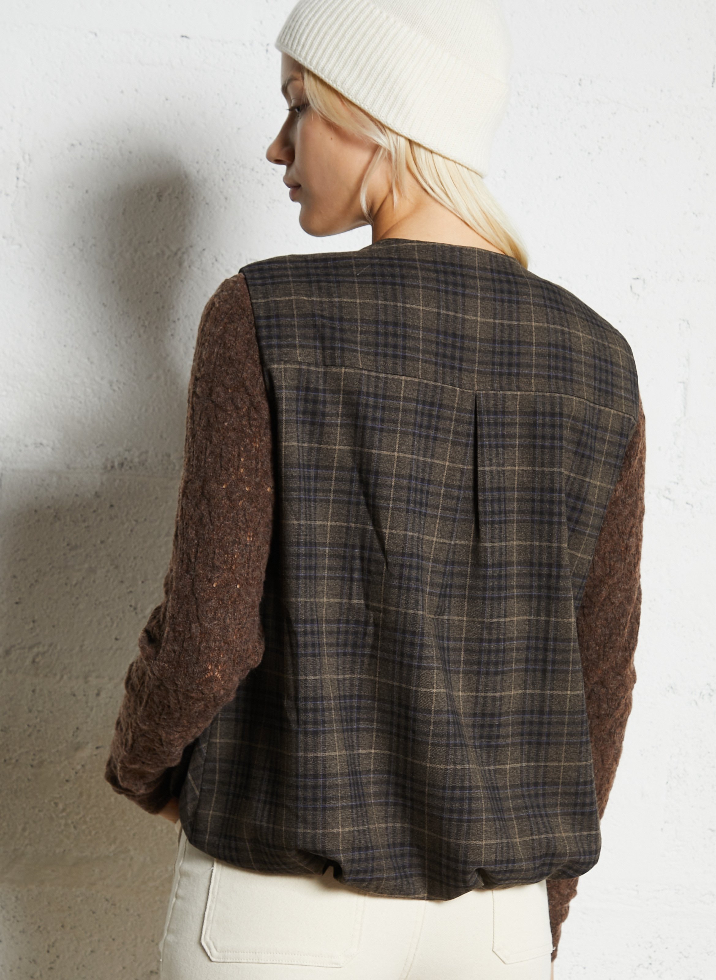 Ärmellose karierte Blousonweste LA PETITE ETOILE Mehrfarbig