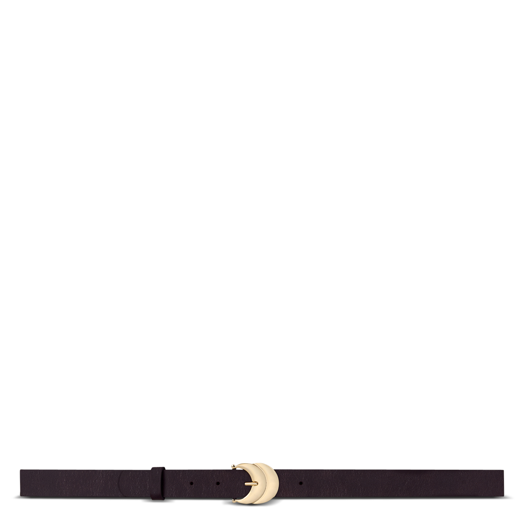 - Gespsluiting. - Breedte: 3 cm.  BA&SH Bruin