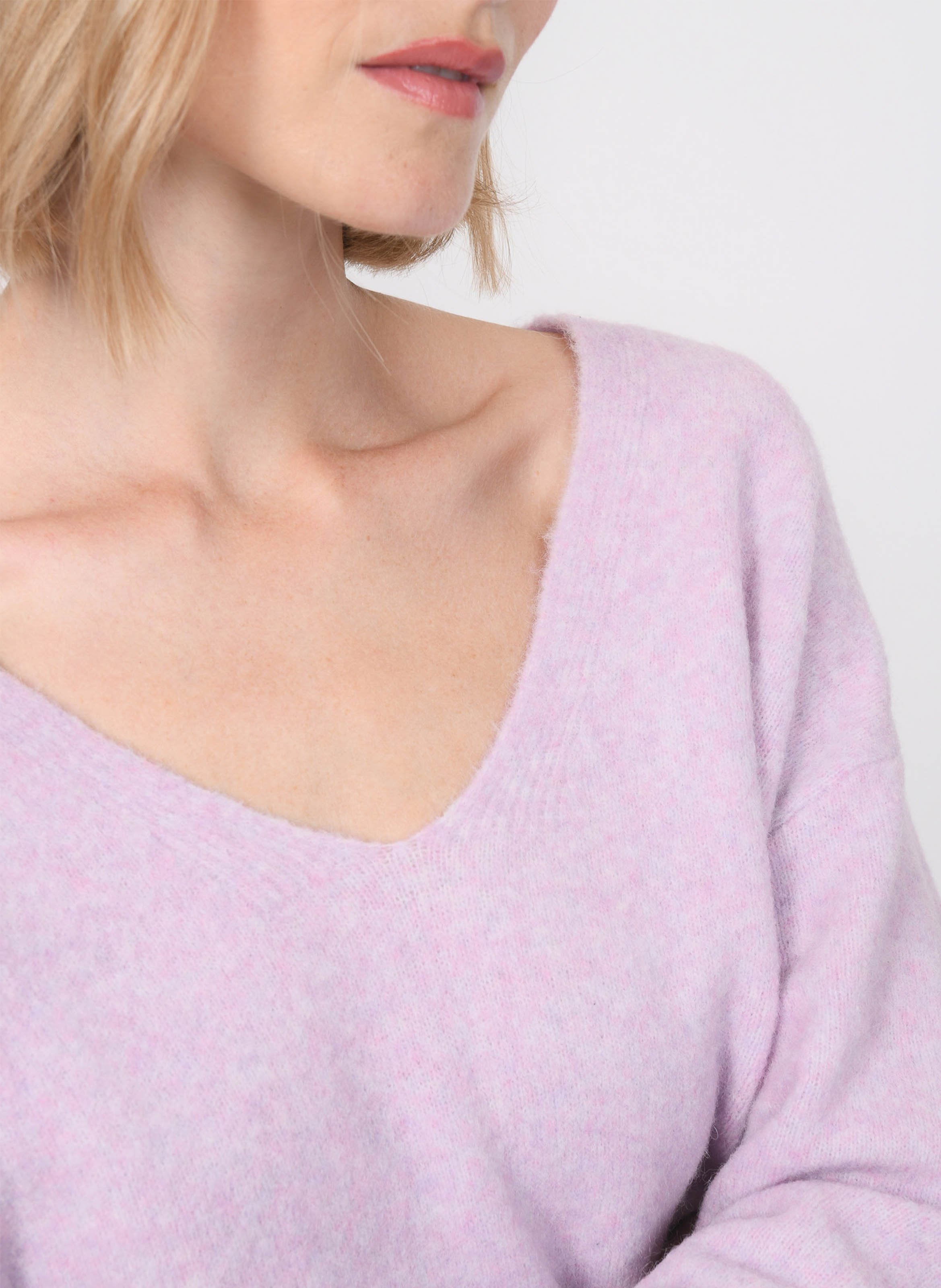 Blossom - Pullover aus Wollmix mit V-Ausschnitt KOOKAI Violett