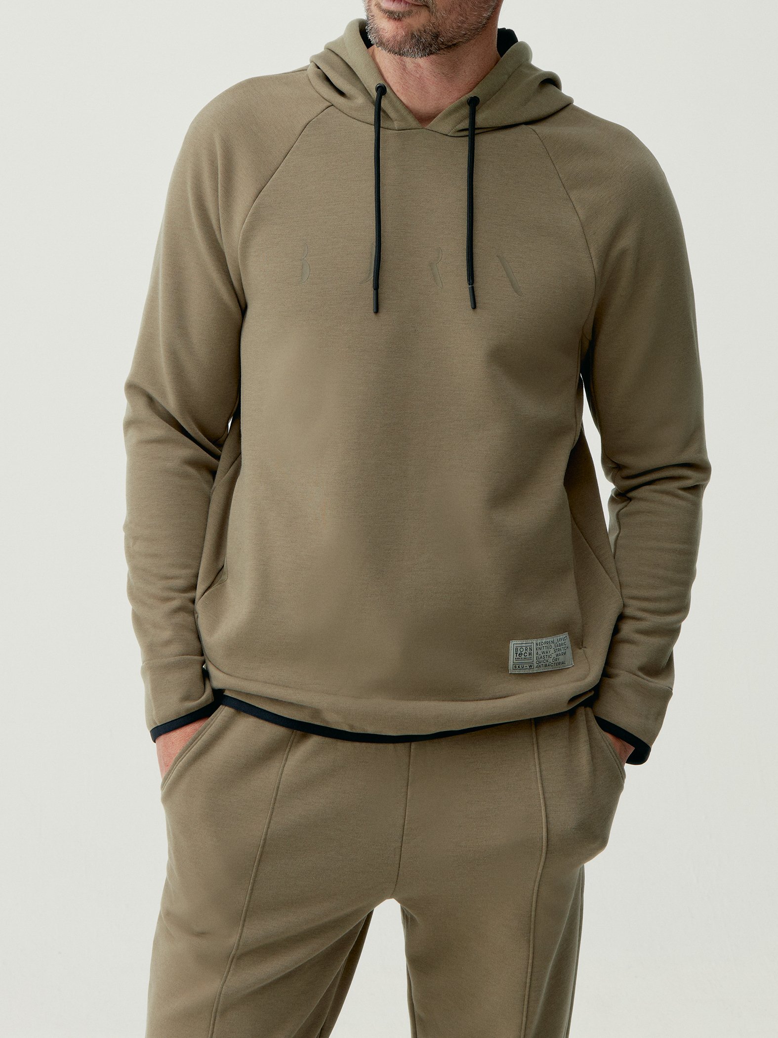 Performance Hooded Sports Sweatshirt BORN LIVING YOGA