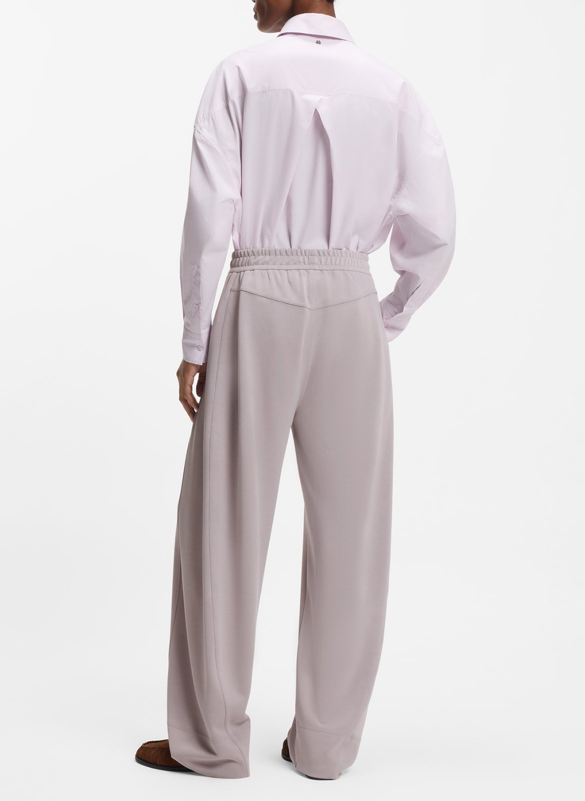 Large balloon joggers in solid color BOSS Purple