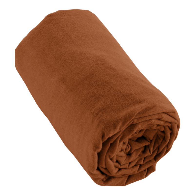 "Candice" fitted sheet all sizes cotton flannel. L'EFFET PAPILLON Multicolored