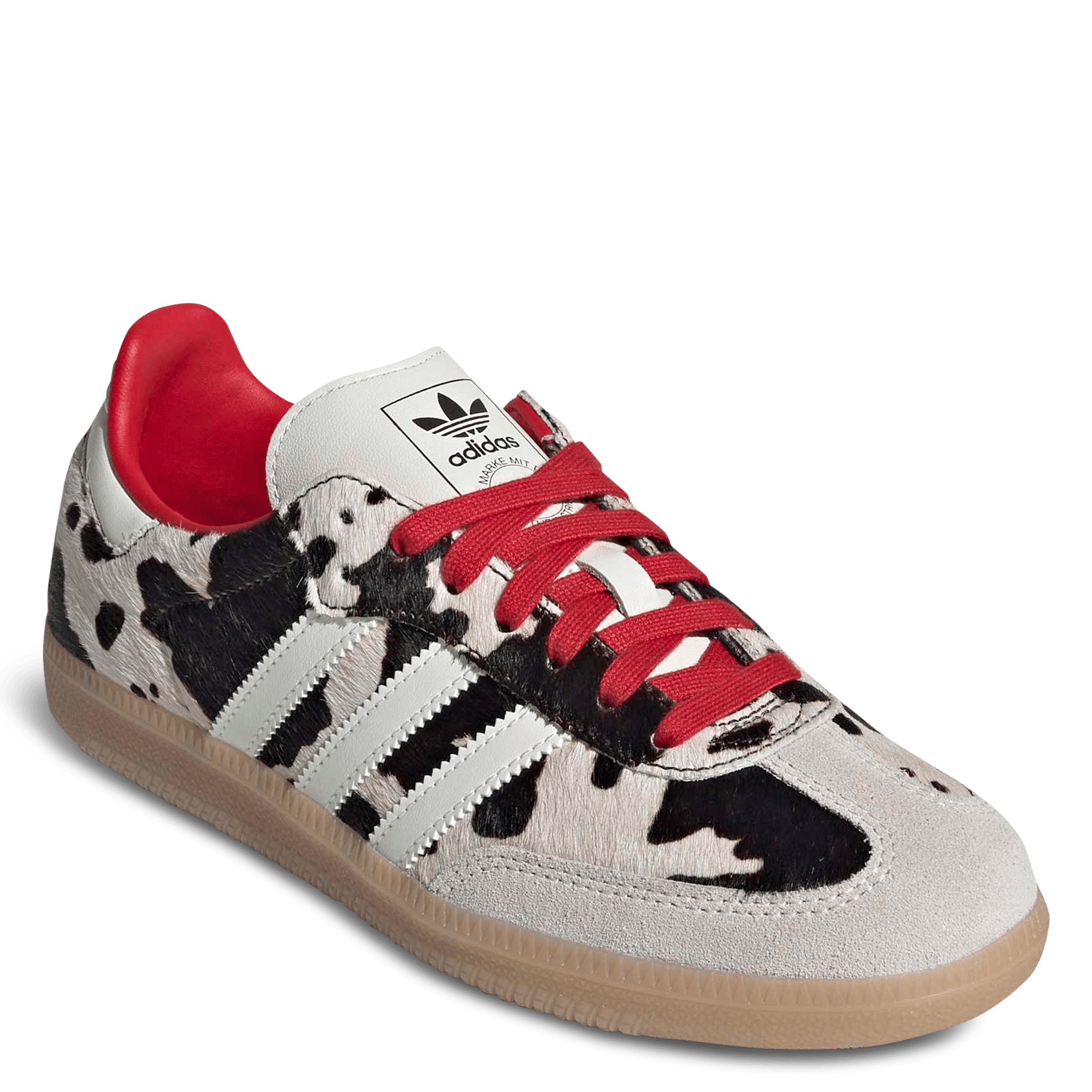 Baskets van leer met print ADIDAS Bruin