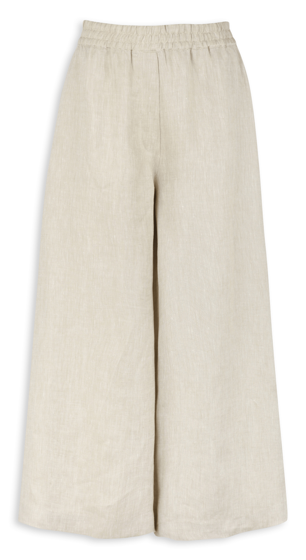 Pantalon large élastiqué uni en lin MAX MARA WEEK END
