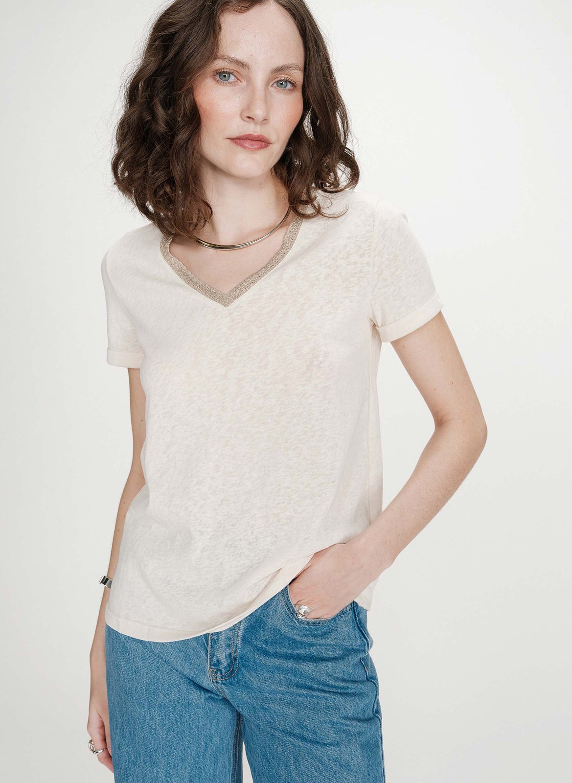 Basic cotton-mix T-shirt GRACE ET MILA