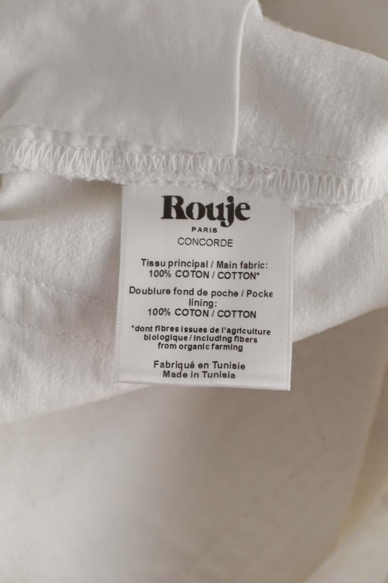 Straight cotton-blend pants ROUJE - Seconde Main White