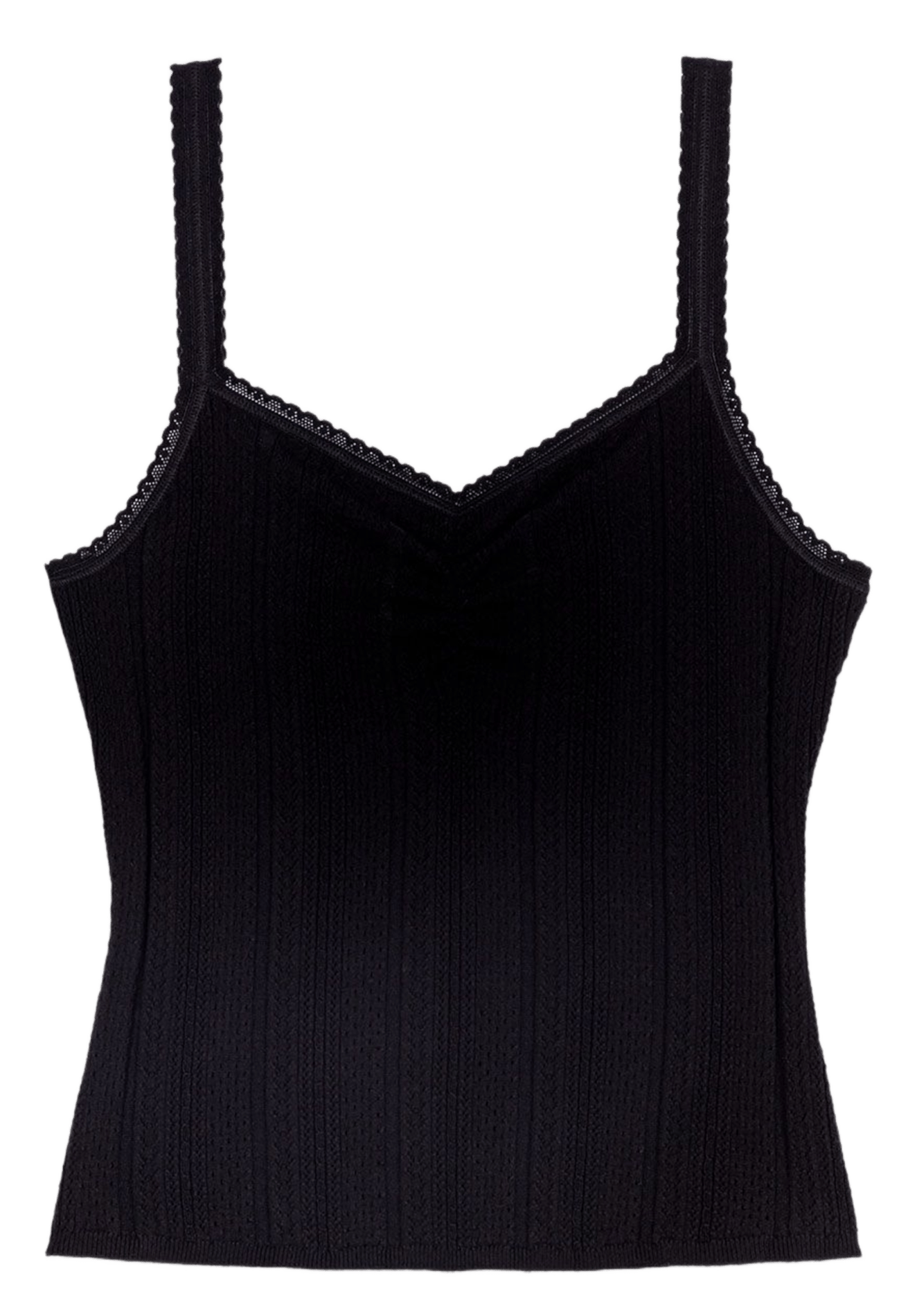 2-in-1 effen katoenmix vest MAJE Zwart