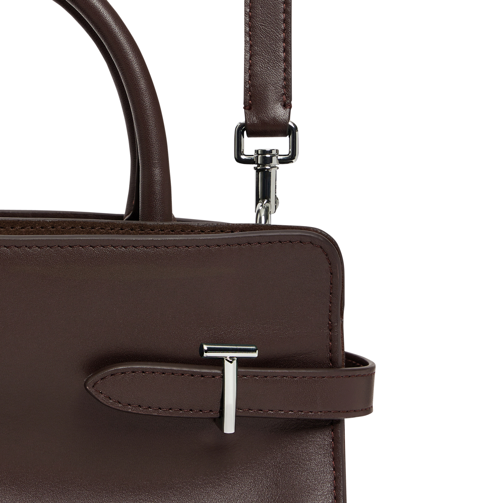 Sac à main en cuir LE TANNEUR Marron