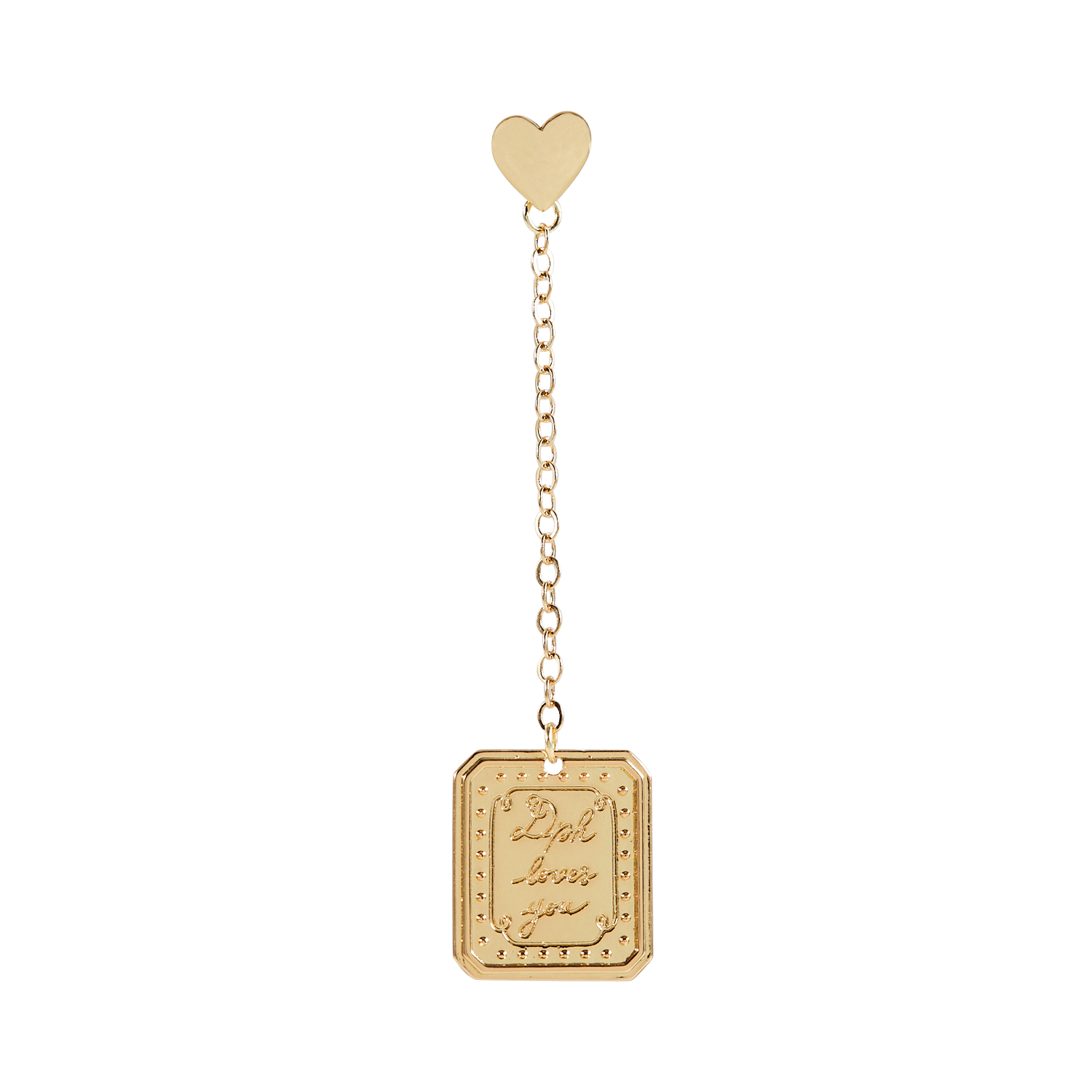 Fancy brass brooch DES PETITS HAUTS Golden