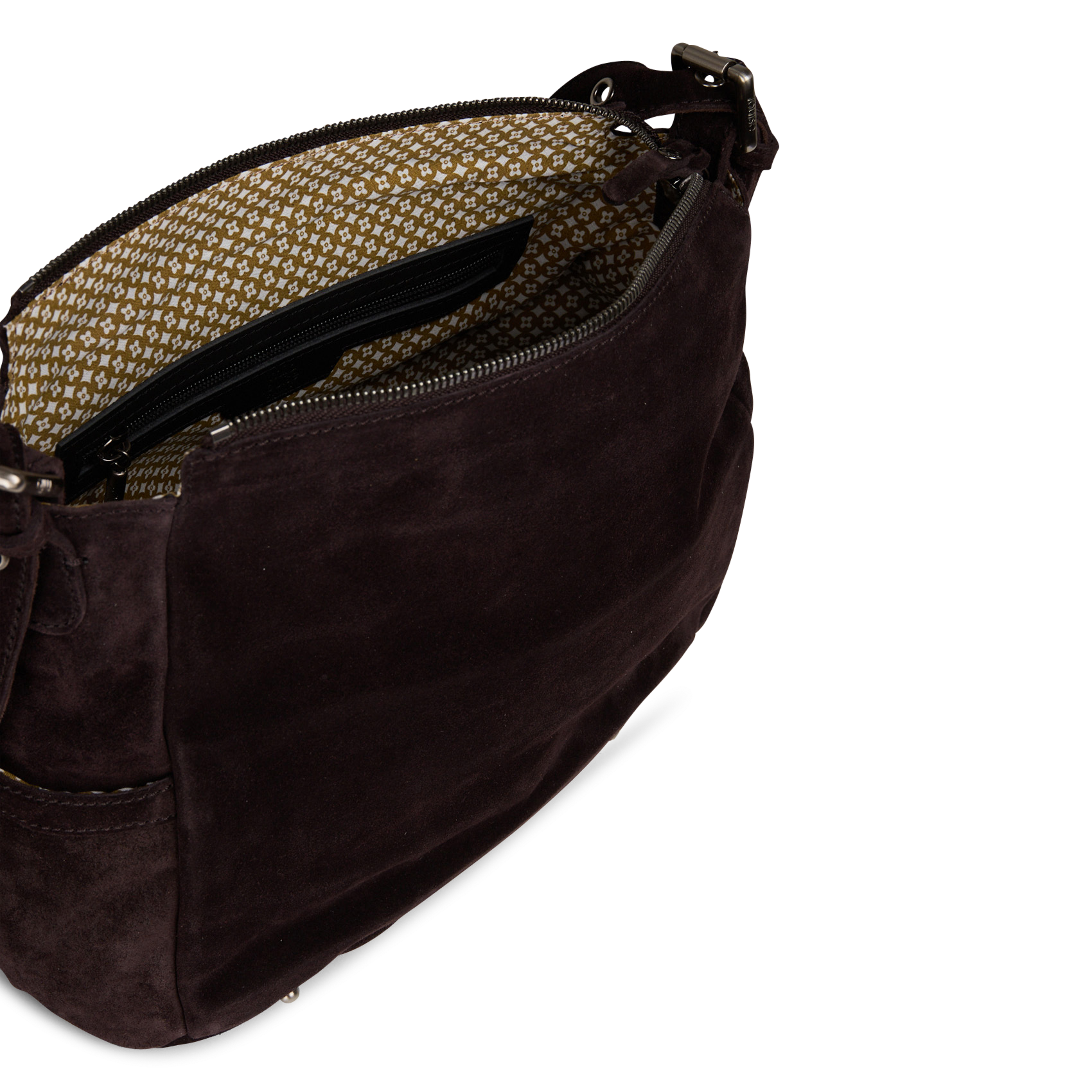 Sac porté épaule en cuir MILA LOUISE Marron