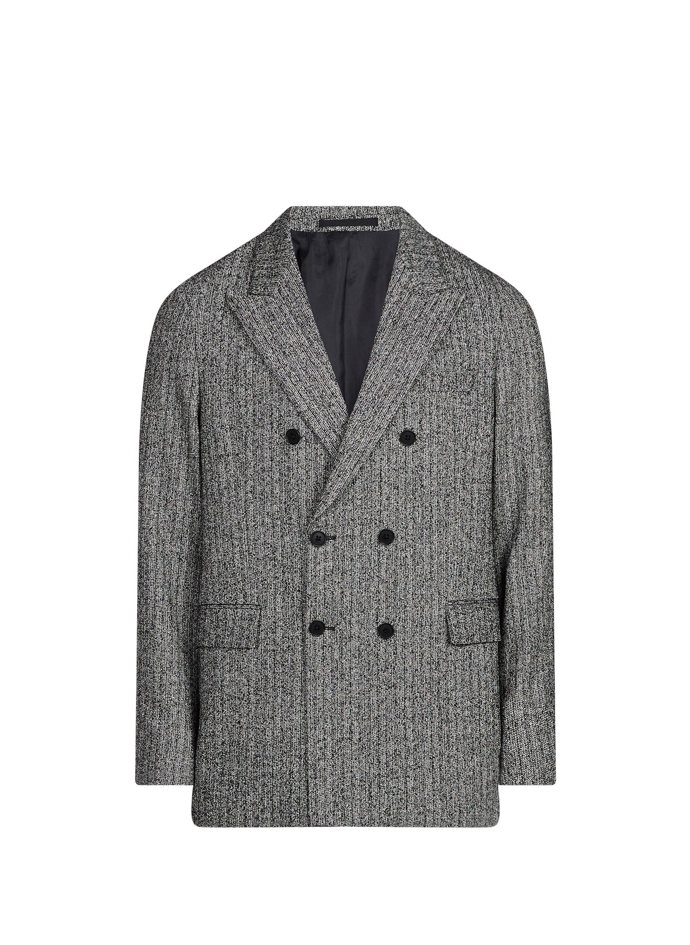 Isolv wool and silk blend jacket SAISON 1865 Black