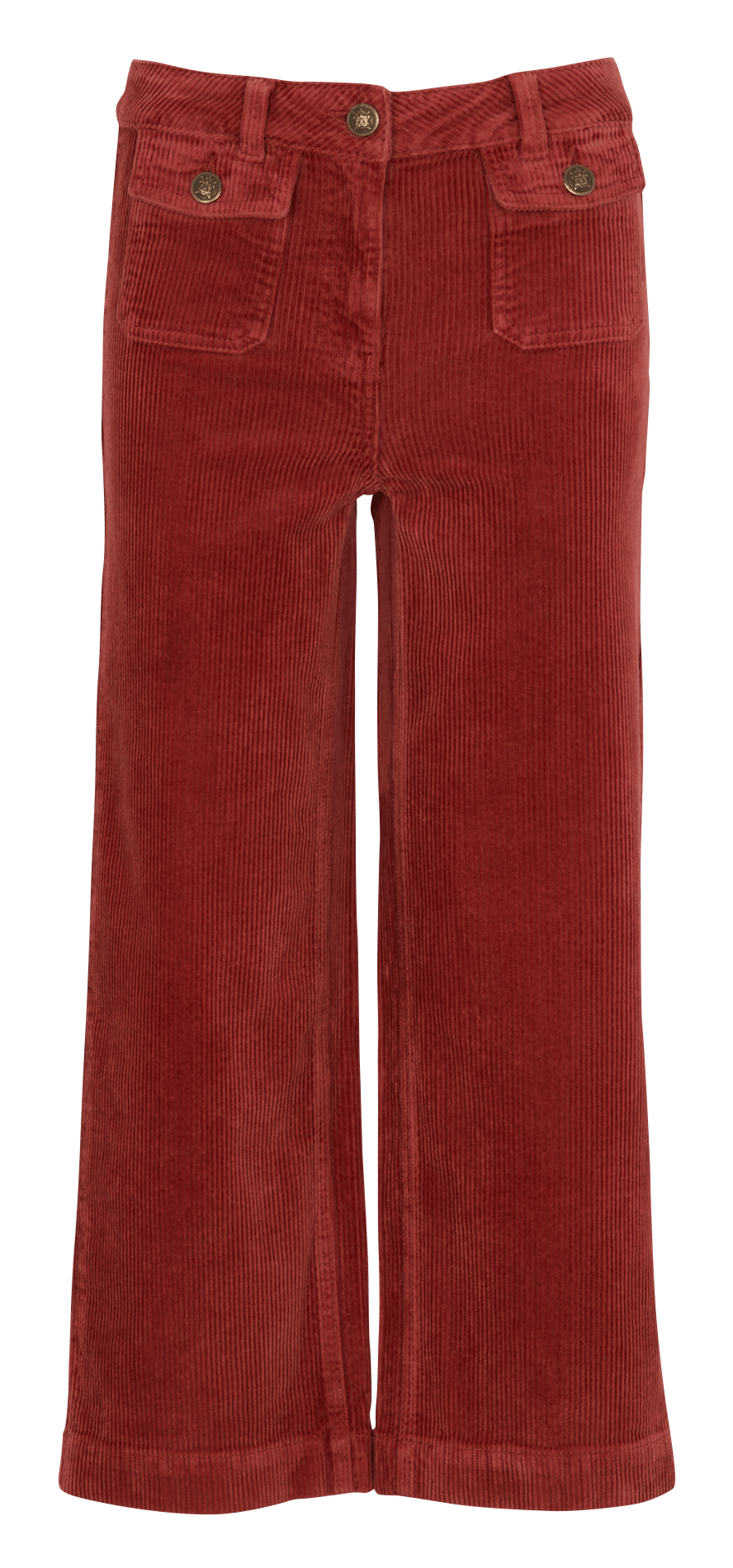 Wijde broek van katoenmix MAISON 123 Oranje