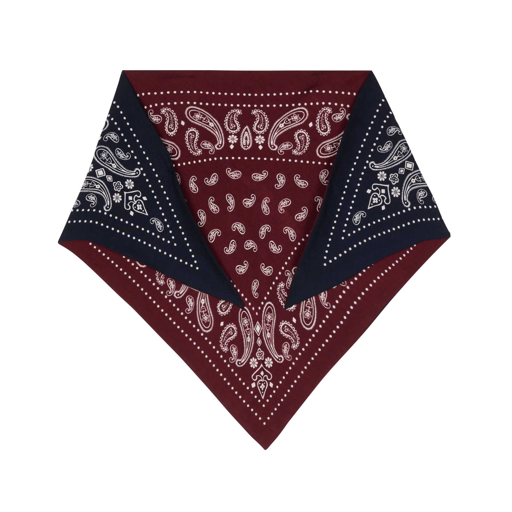 Foulard triangle en laine DESTIN Rouge