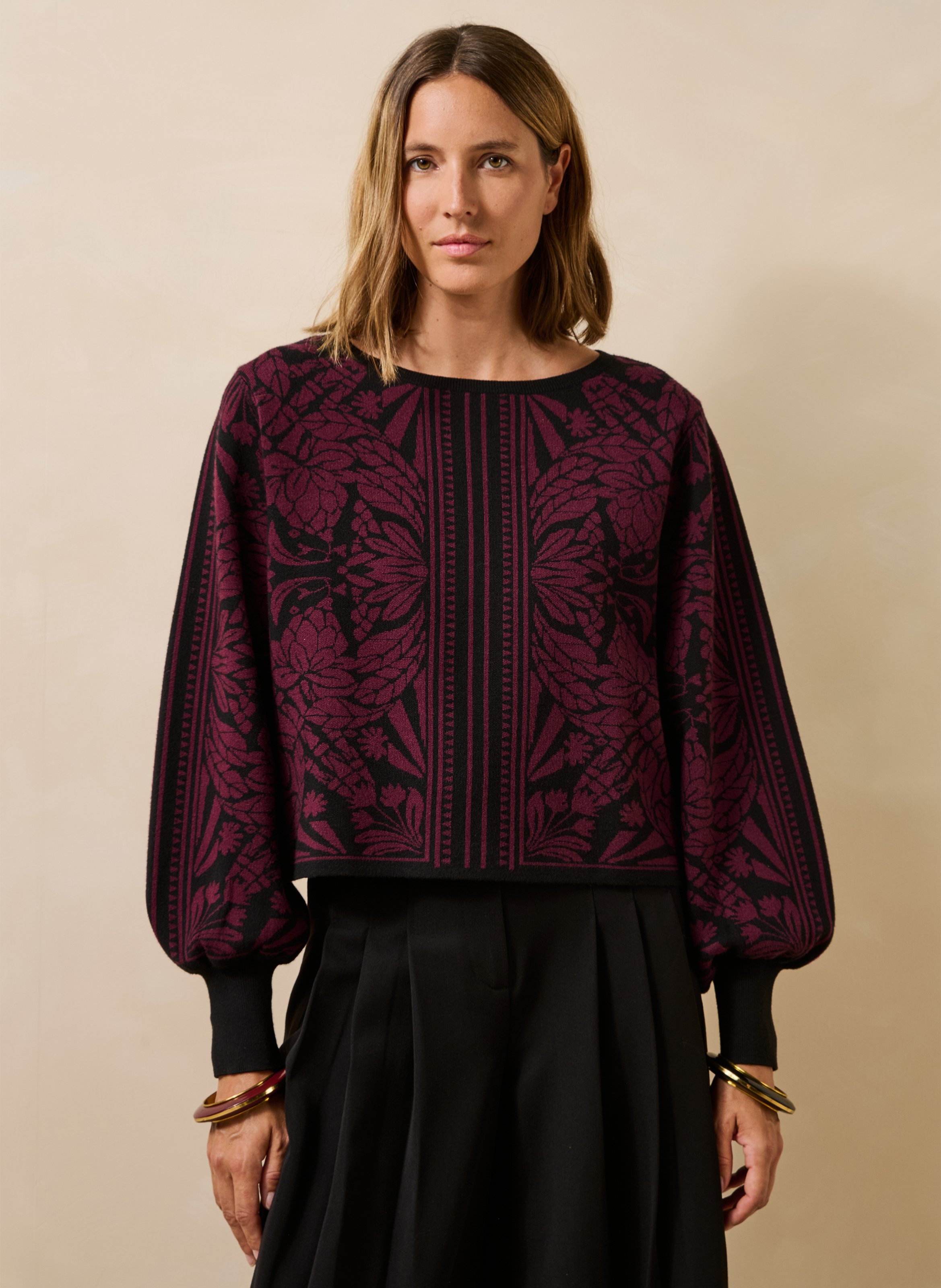 Oversize-Pullover mit Print LA FEE MARABOUTEE Mehrfarbig