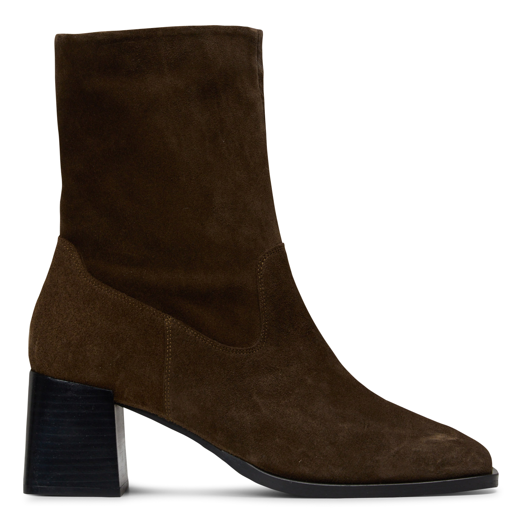 Leather mid-calf boots MELLOW YELLOW Khaki