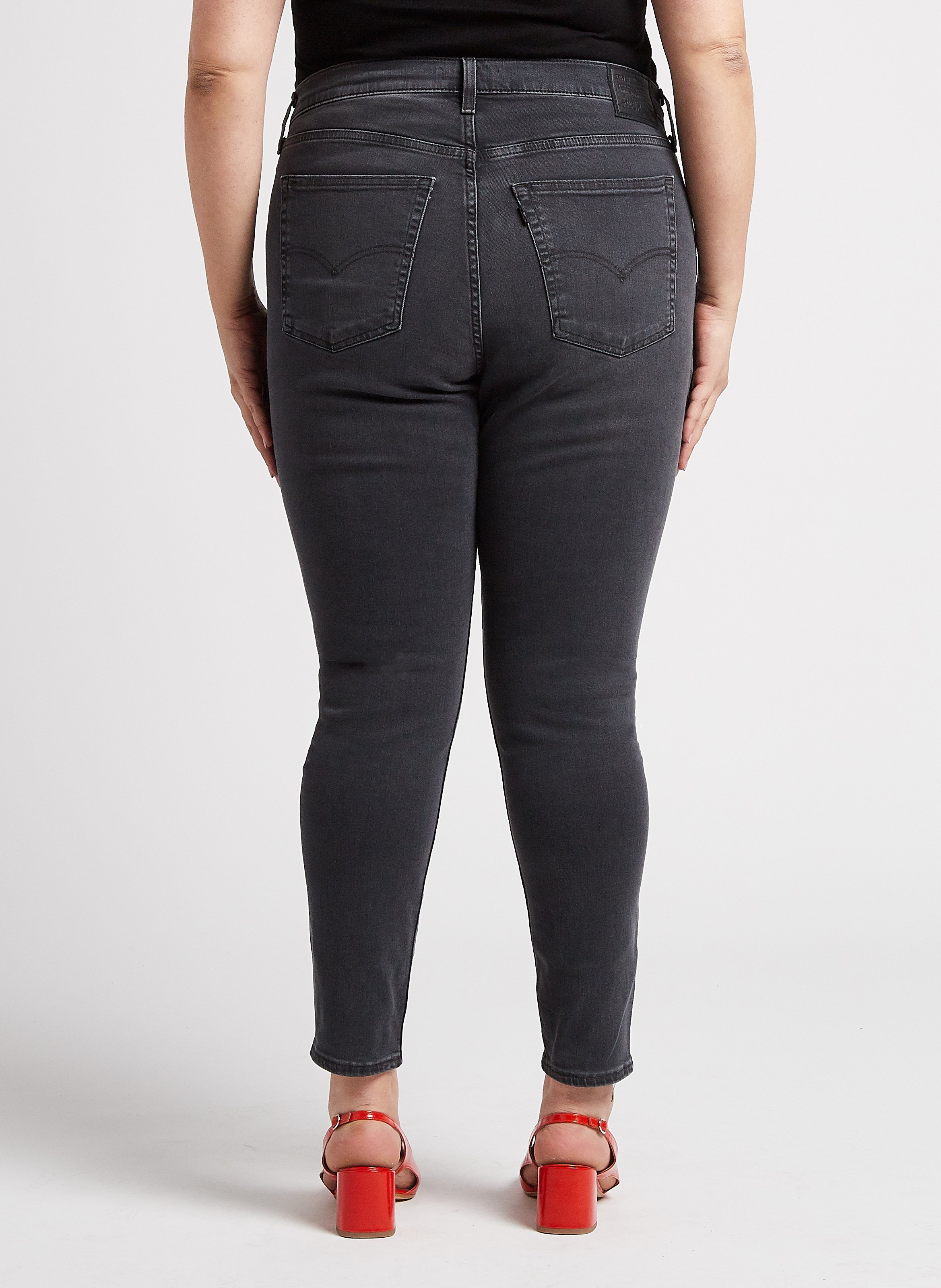 Jean skinny taille haute LEVI'S Noir