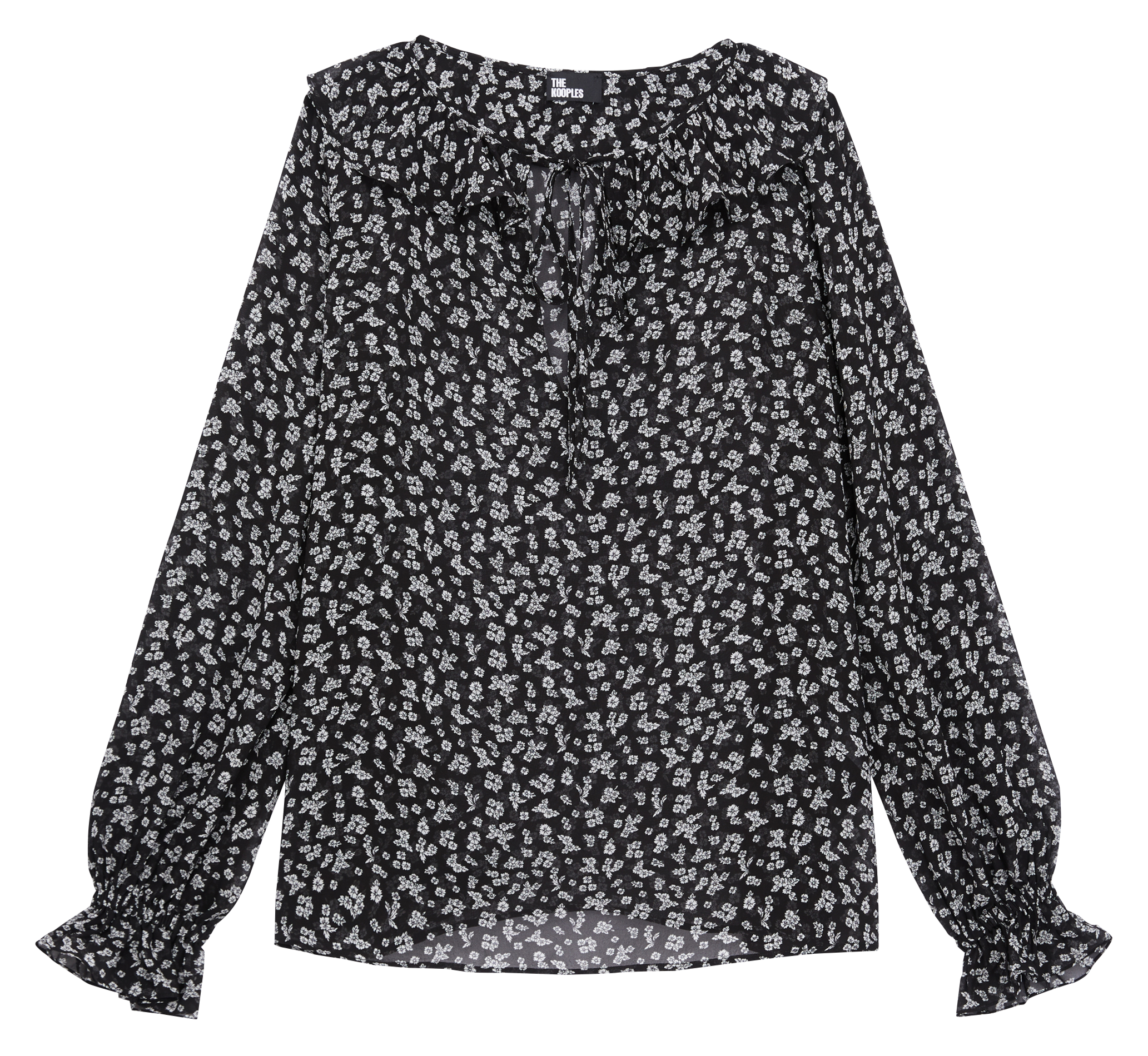 Blouse with Tunisian collar THE KOOPLES Black