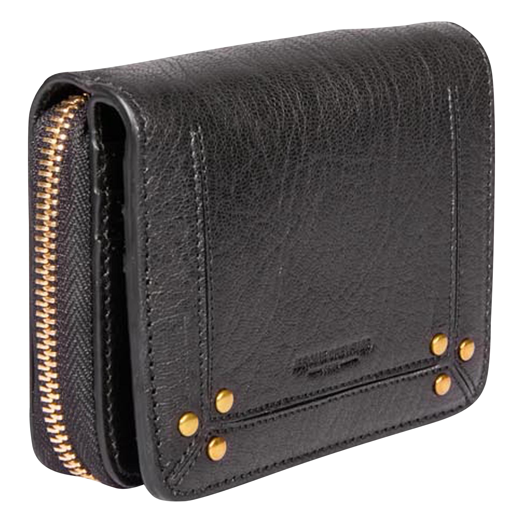 Brieftasche aus Leder Schwarz