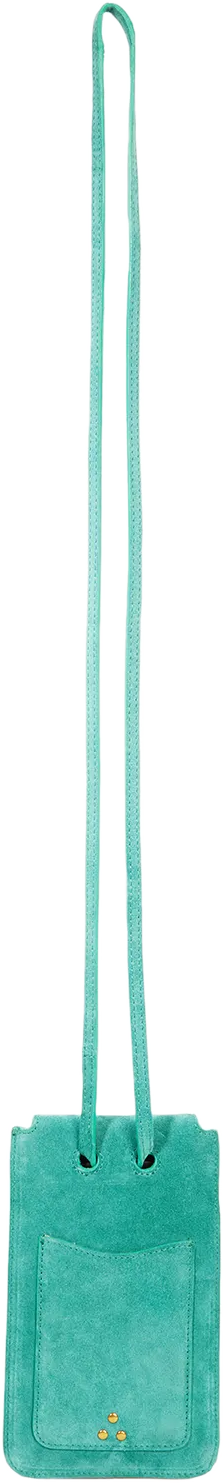 Suede leather phone case JEROME DREYFUSS Green