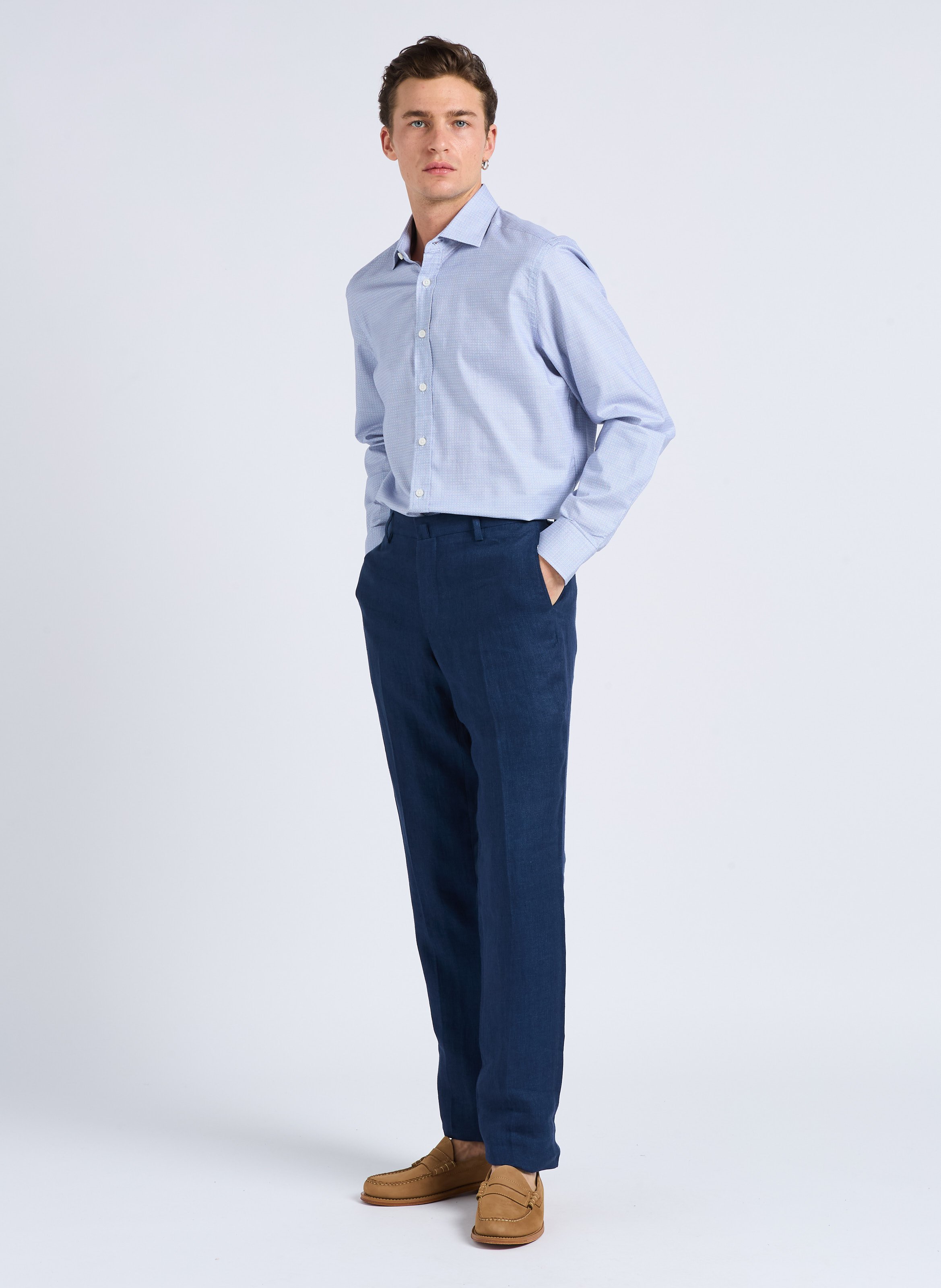 Mocassins en cuir velours GH BASS Marron