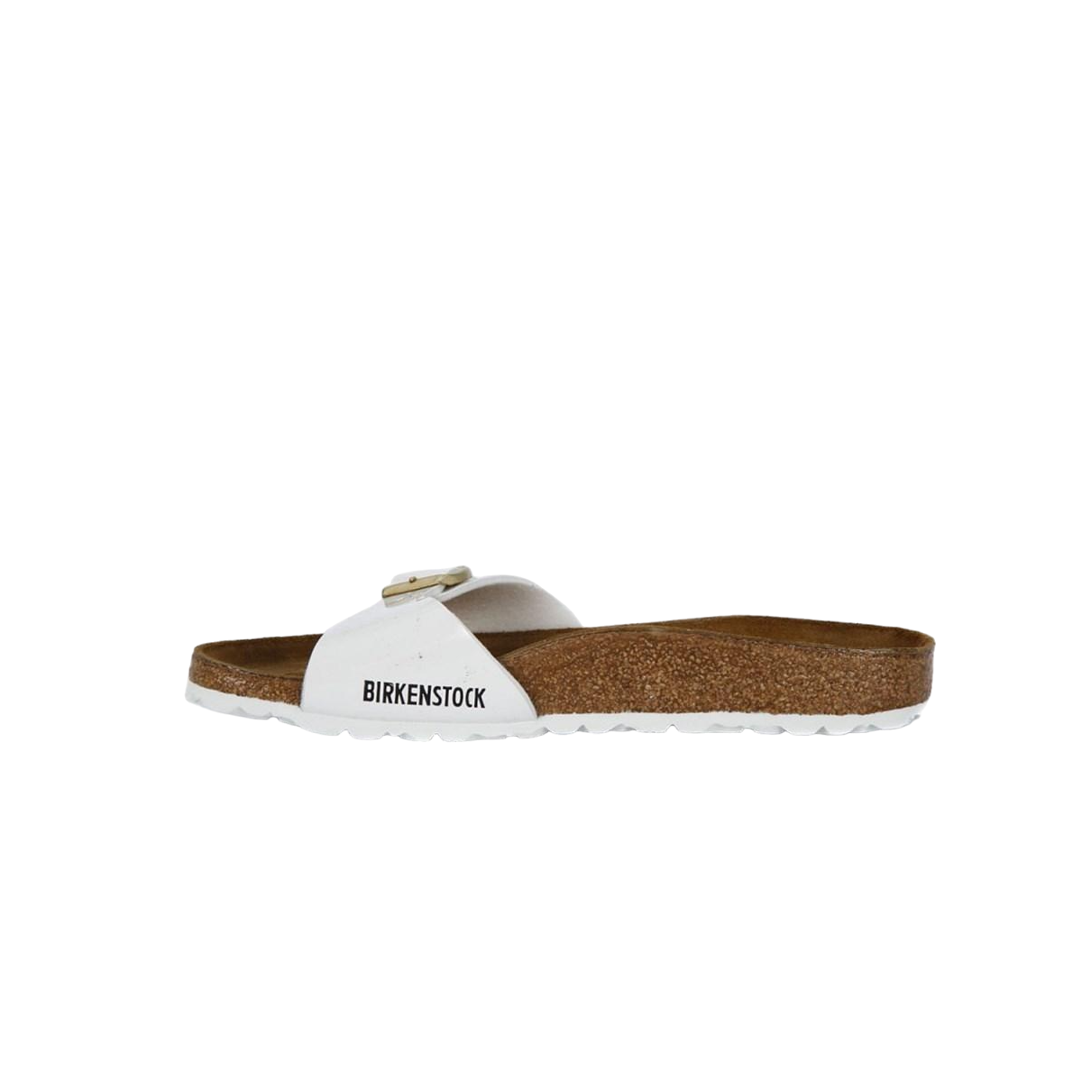 Faux leather sandals BIRKENSTOCK White