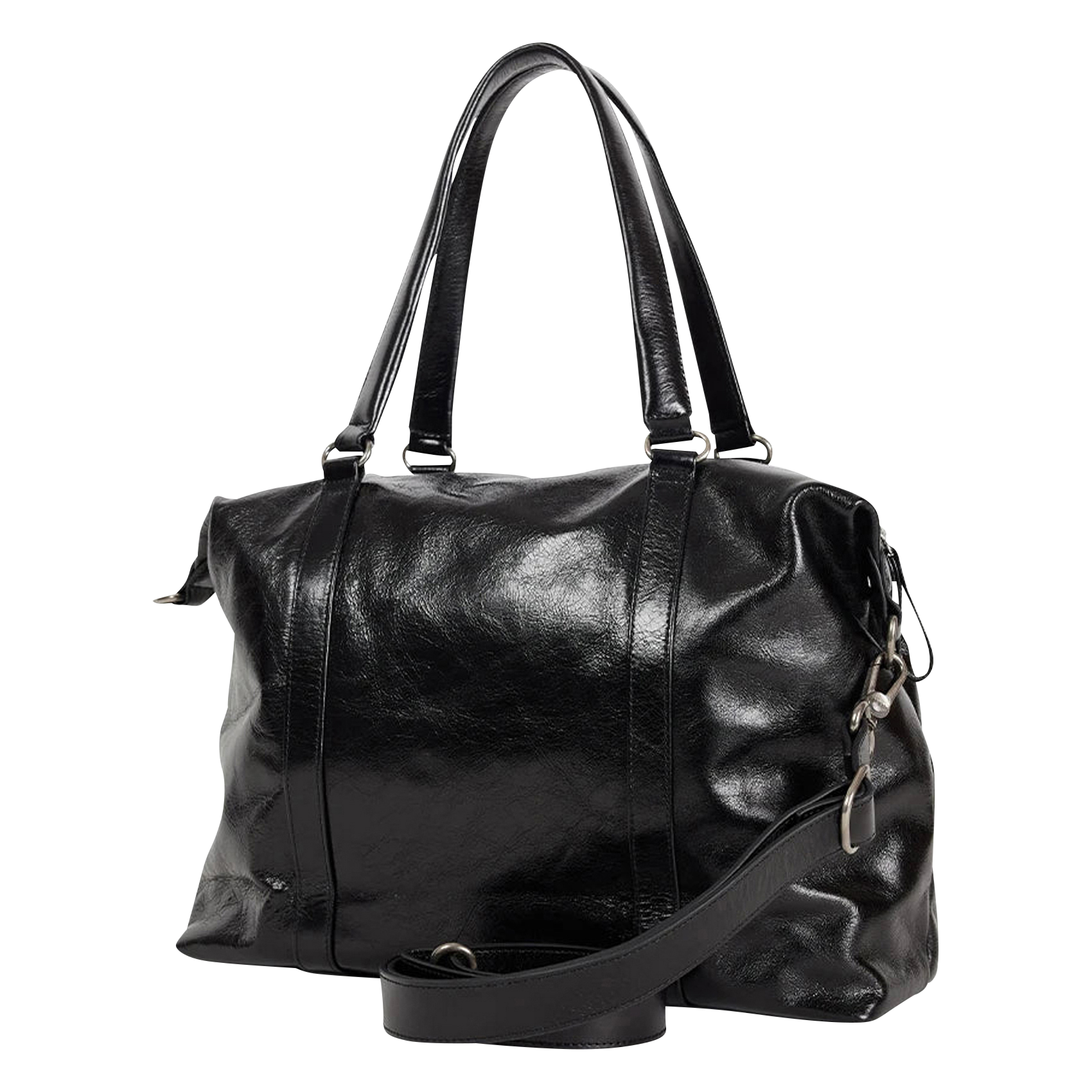 Sac porté épaule en cuir NAT & NIN Noir