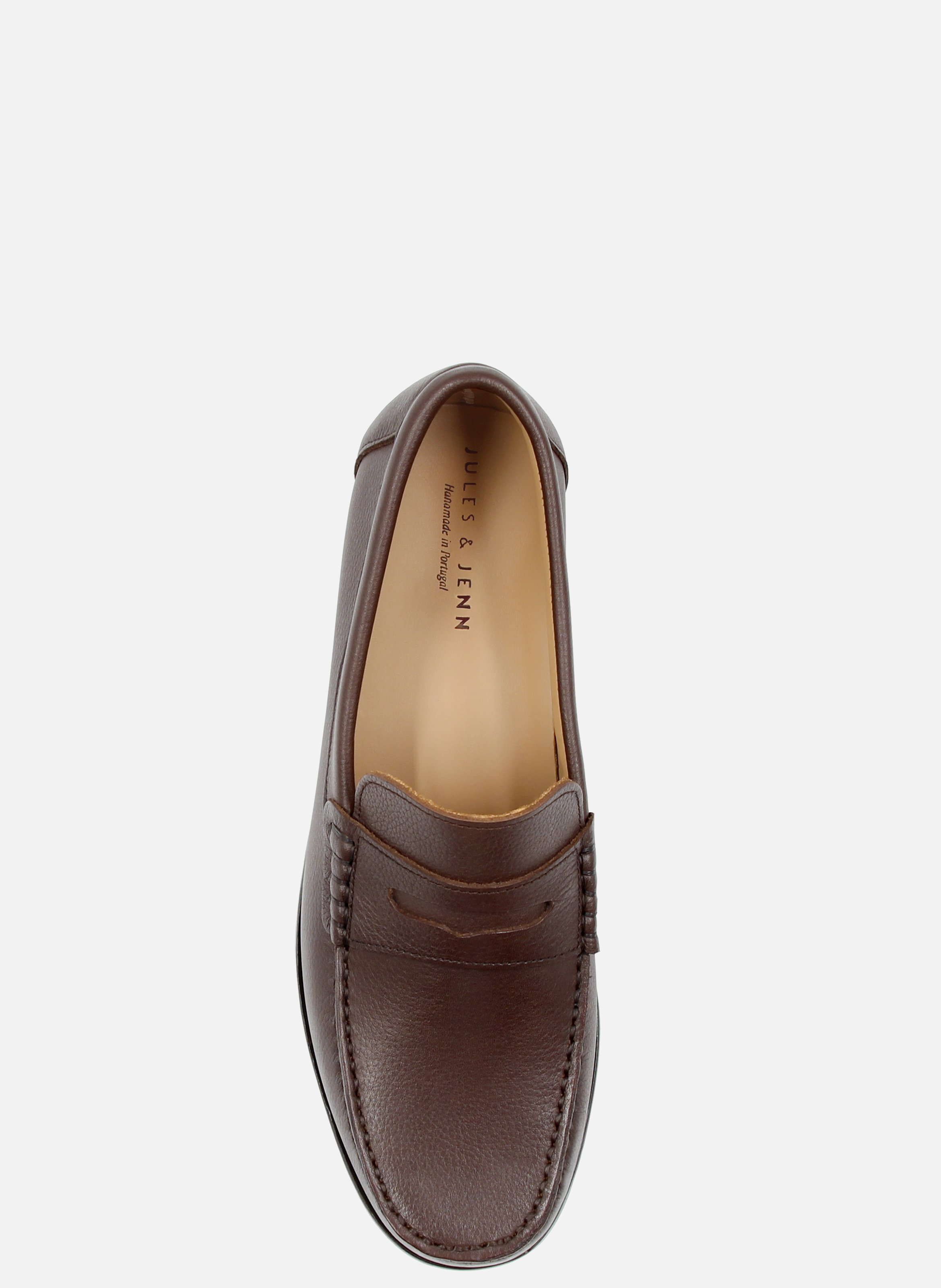 Grained leather Urban loafers JULES & JENN Brown