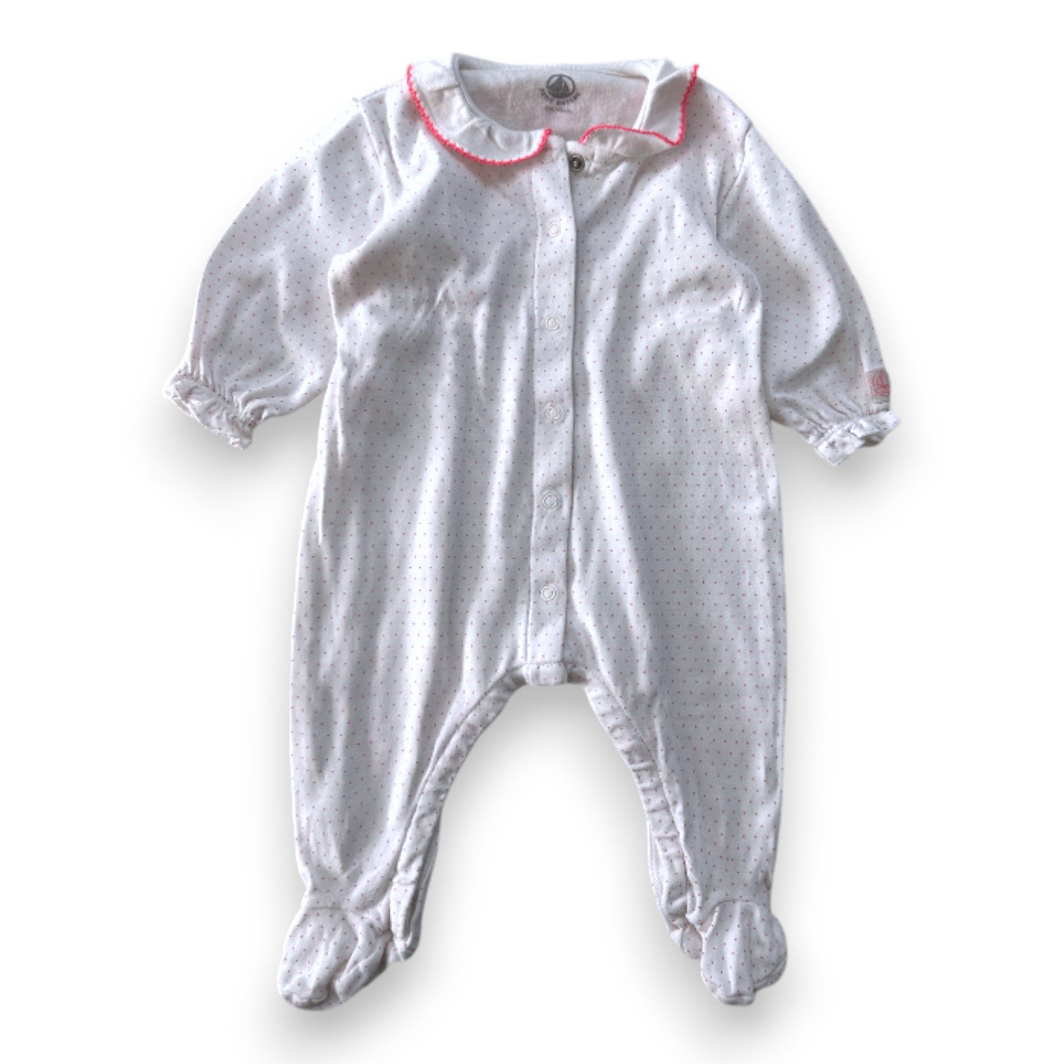 White Baby Pajamas - 3 months PETIT BATEAU - Seconde Main White