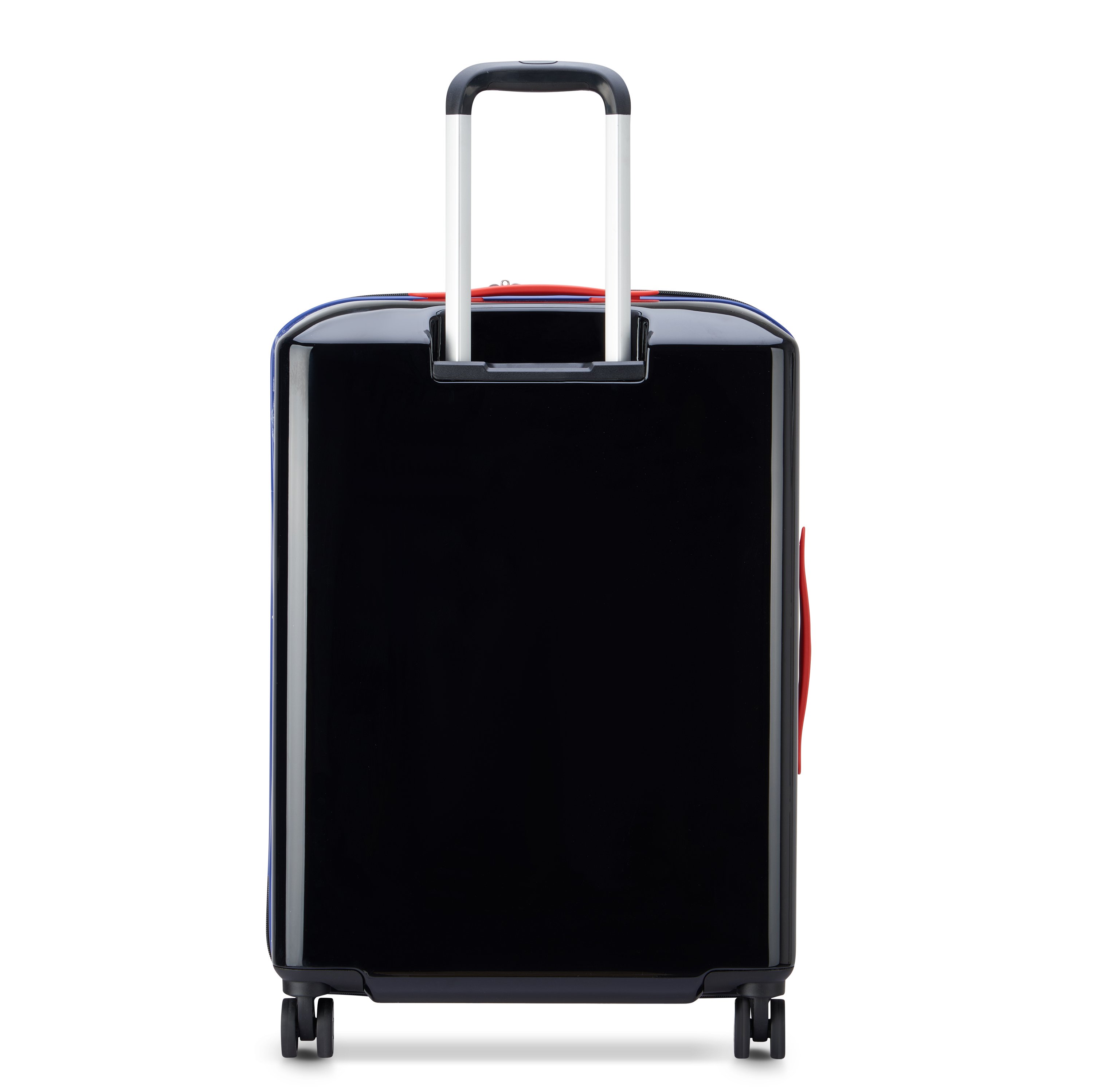 Checked hard shell suitcase 65 cm x 46 cm x 27 cm - 68 l - l DELSEY PARIS Black