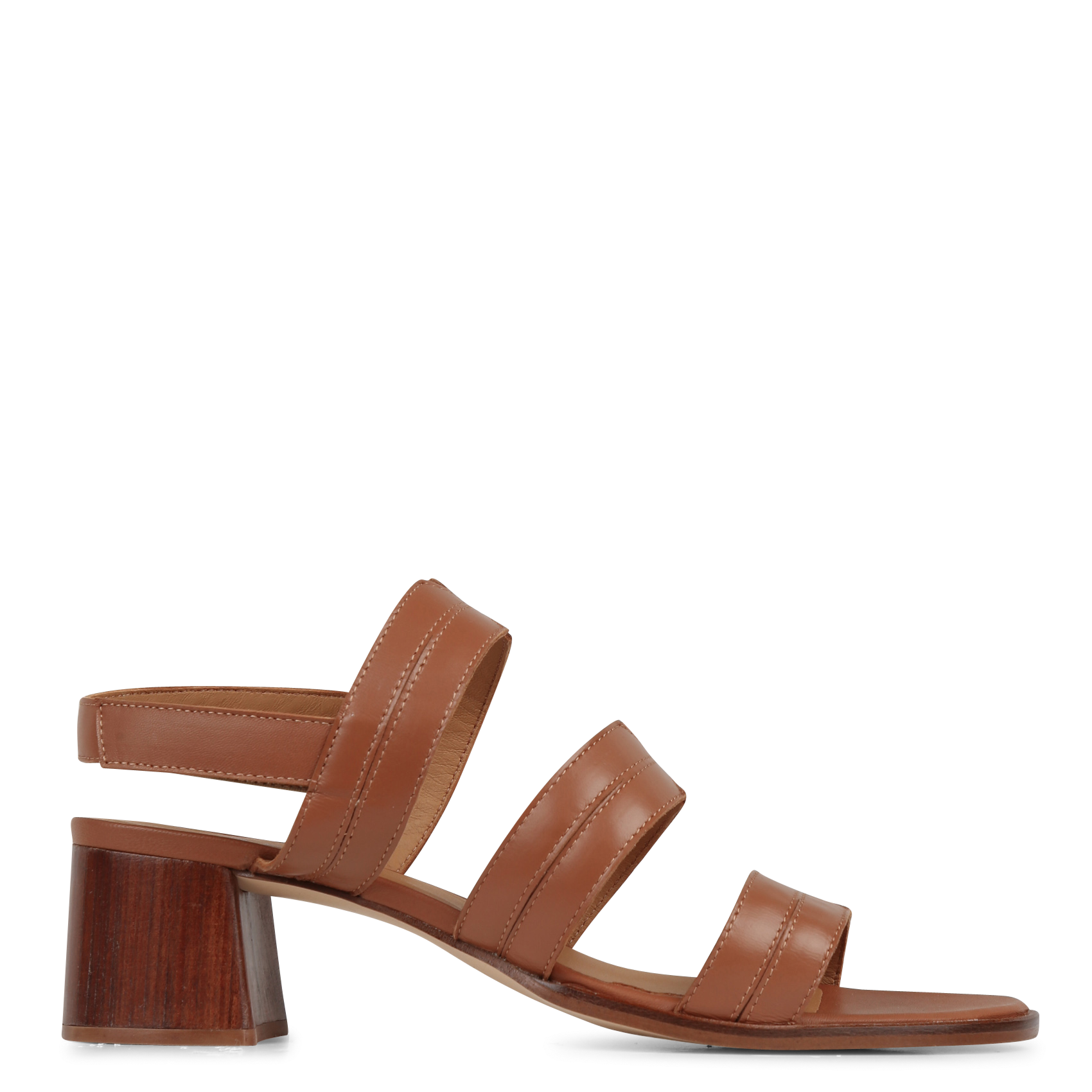 Sandales à talon en cuir KOSMA MENORCA Marron