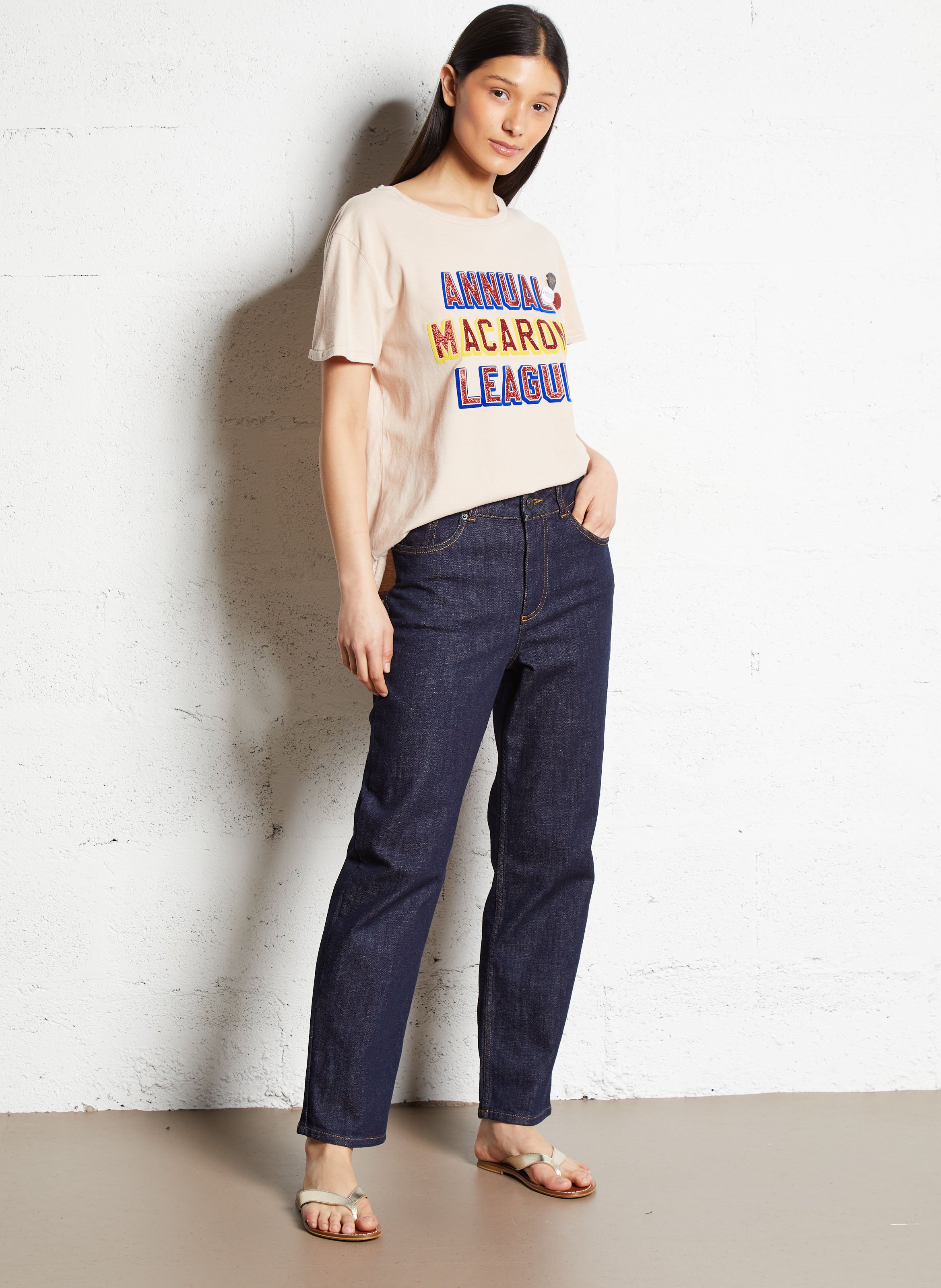 Oversized cotton screen-printed t-shirt NEWTONE Grey