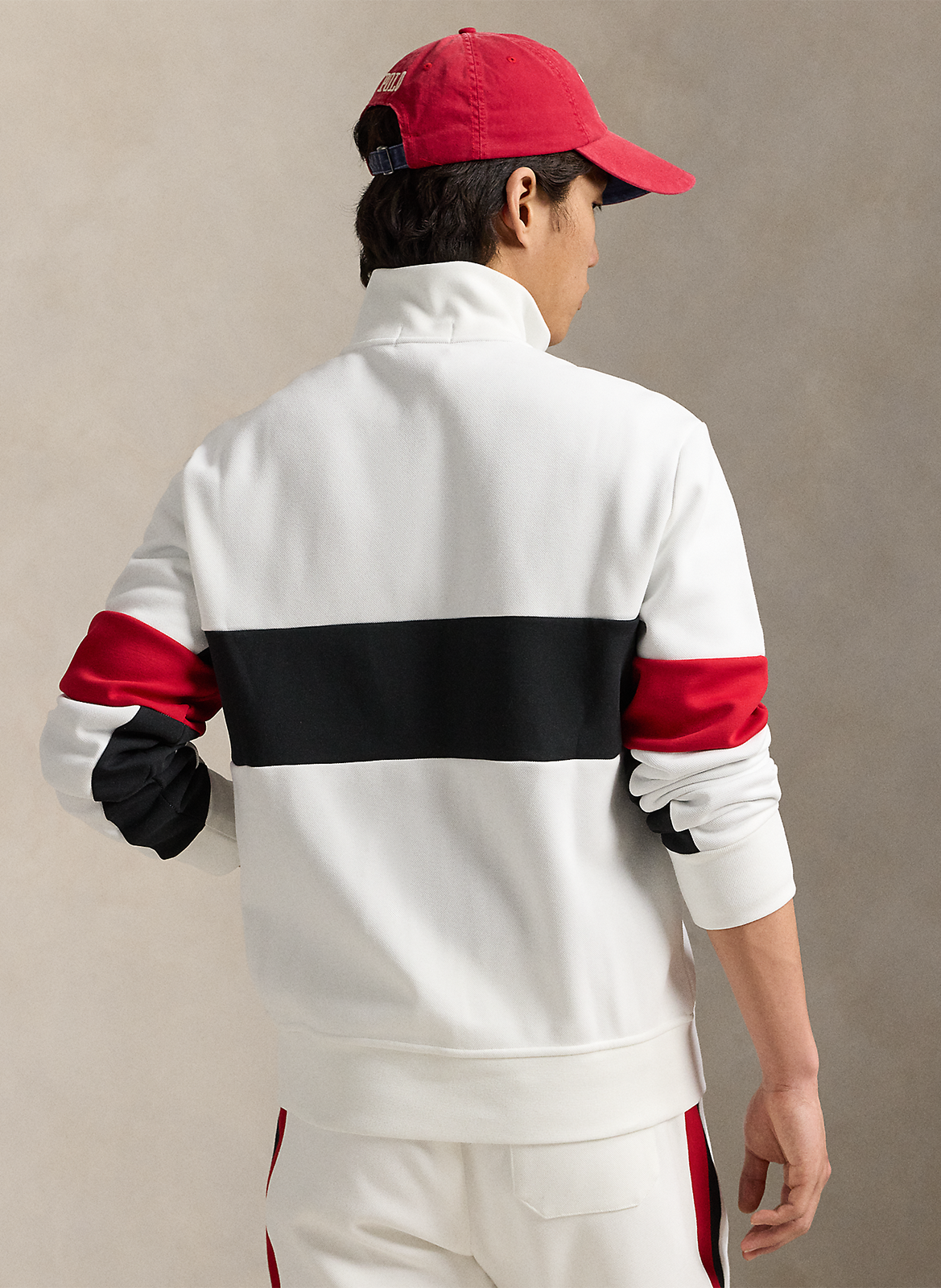 Straight cotton-blend sweatshirt POLO RALPH LAUREN White