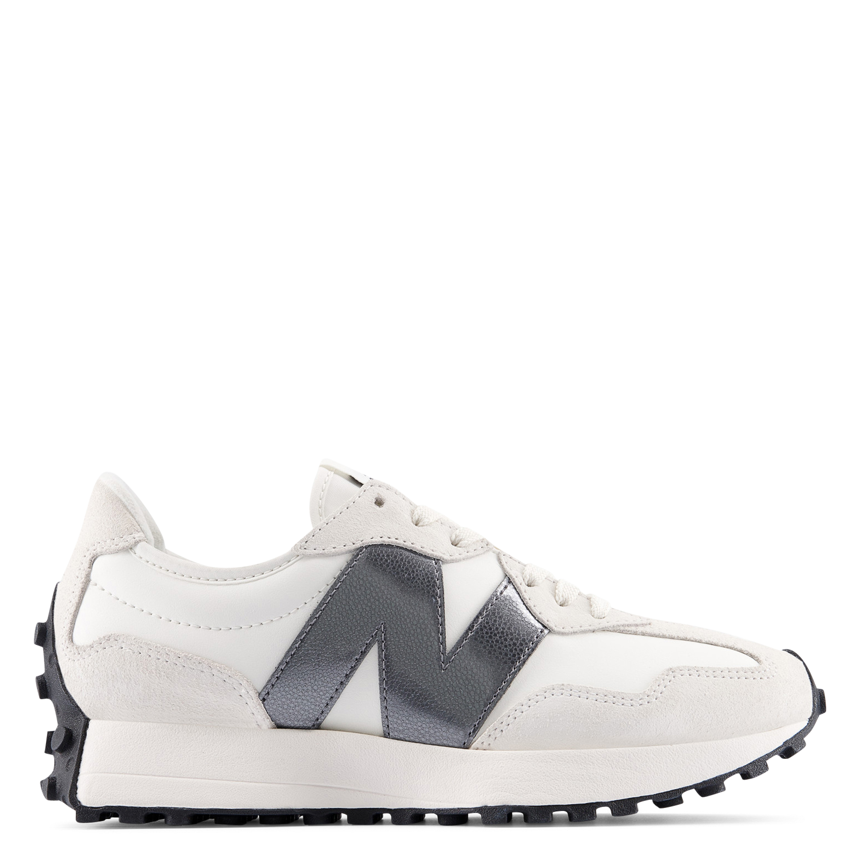 Low-top leather mix sneakers NEW BALANCE White