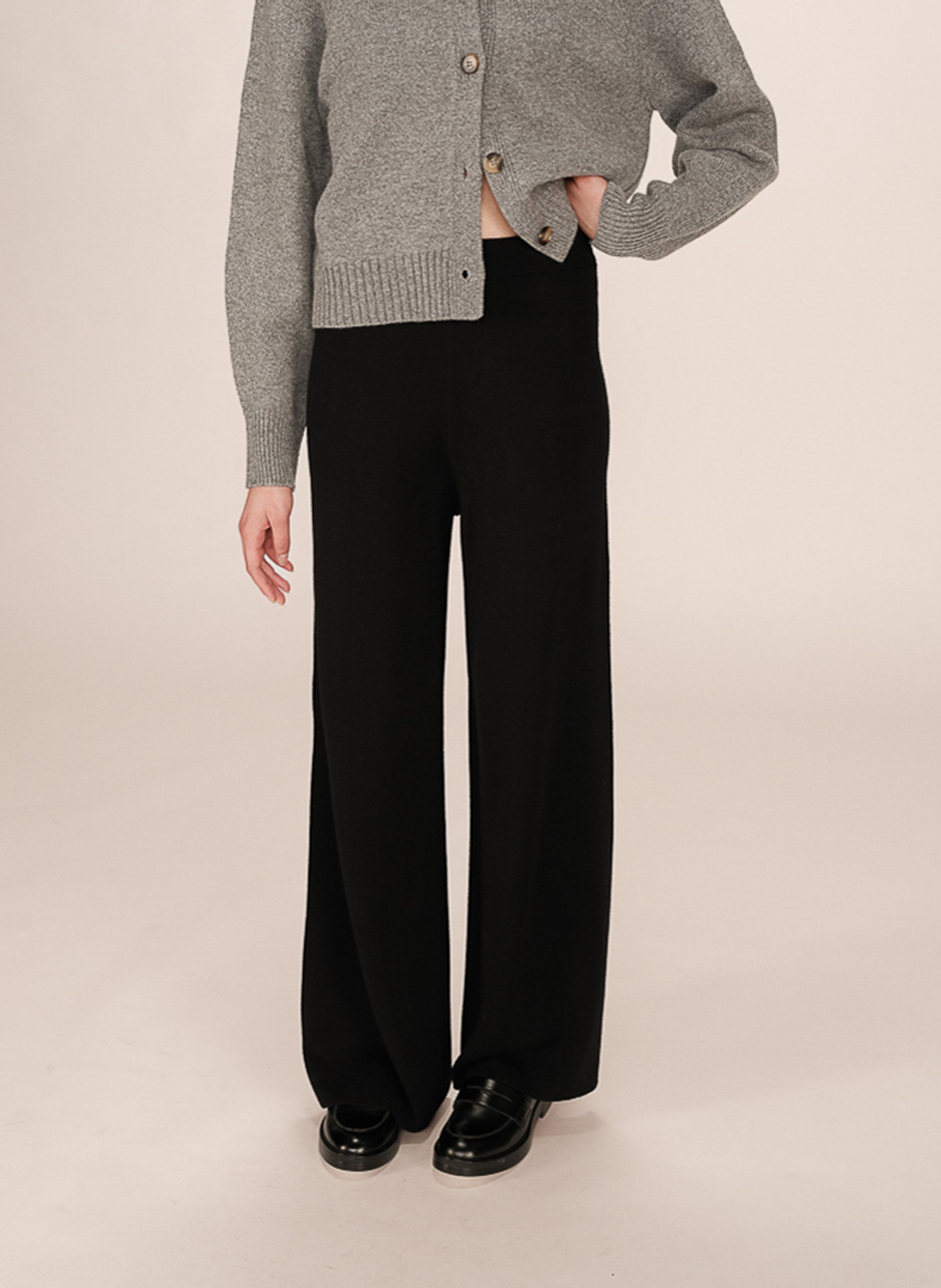 Wide-leg knit pants GRACE ET MILA