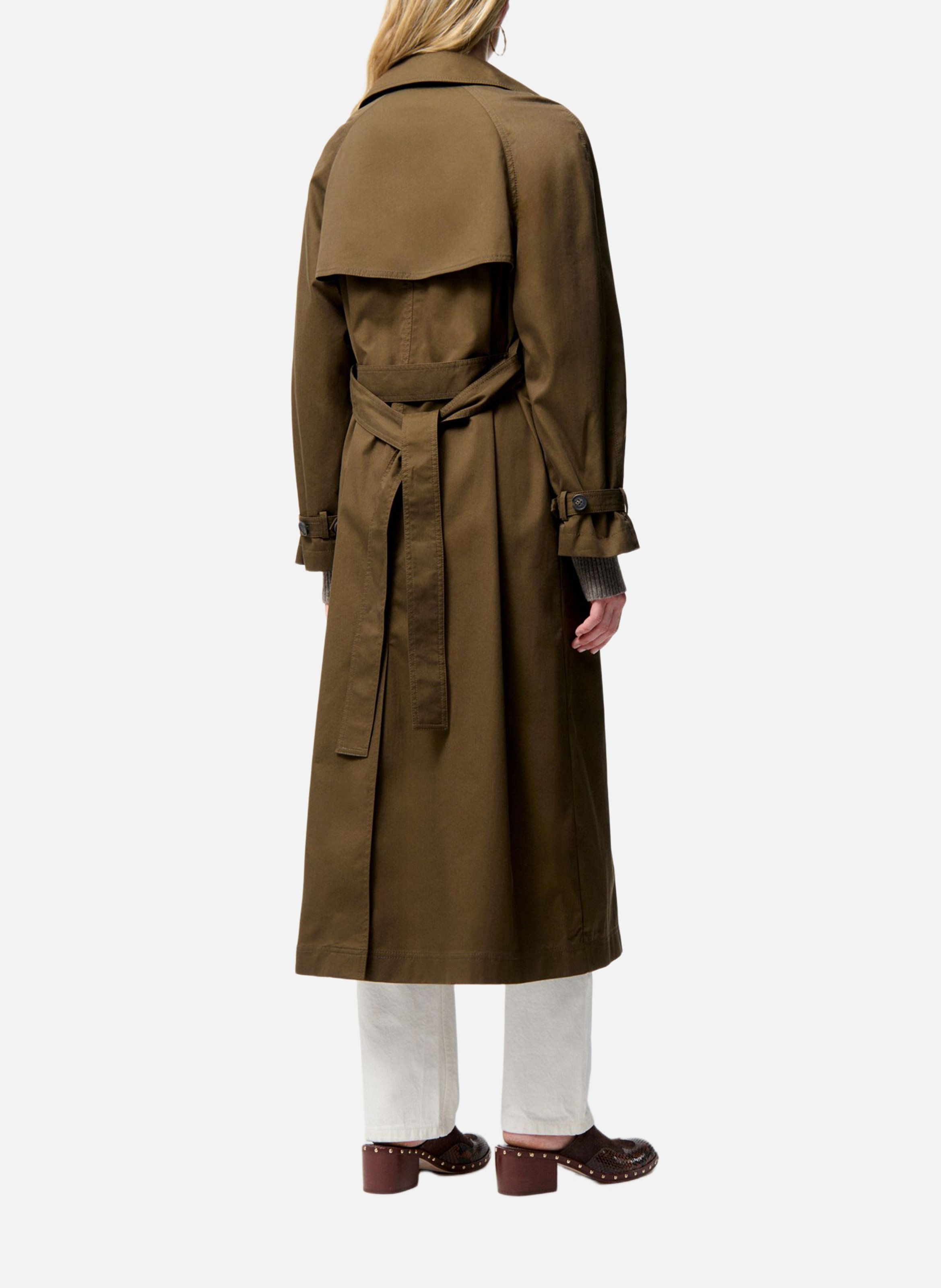 Trench en coton mélangé VANESSA BRUNO Vert