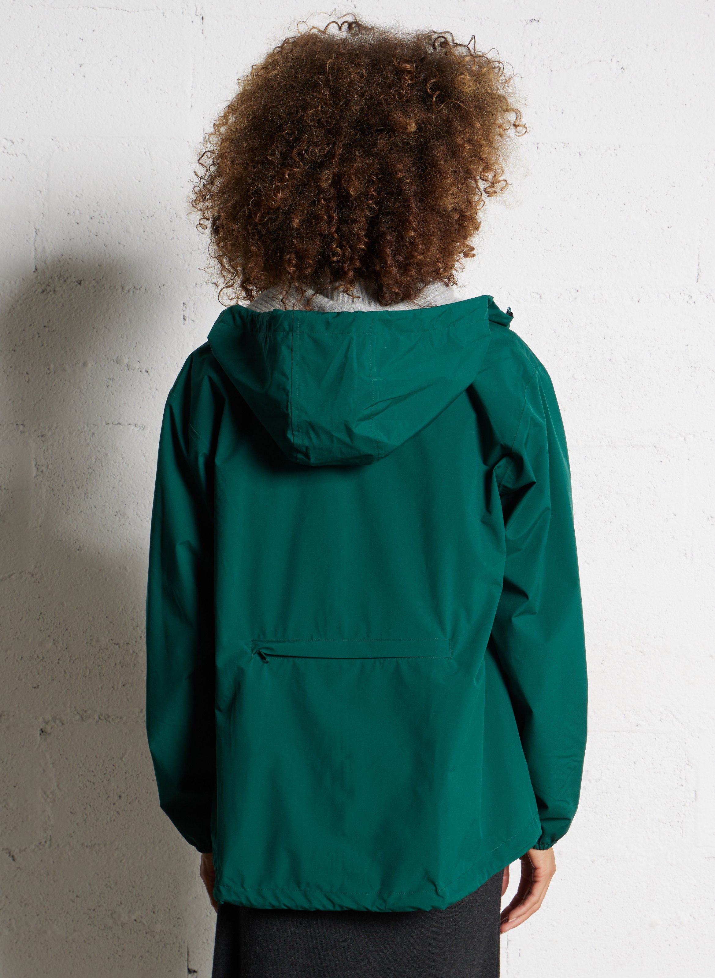 Imperméable court à capuche FLOTTE Vert