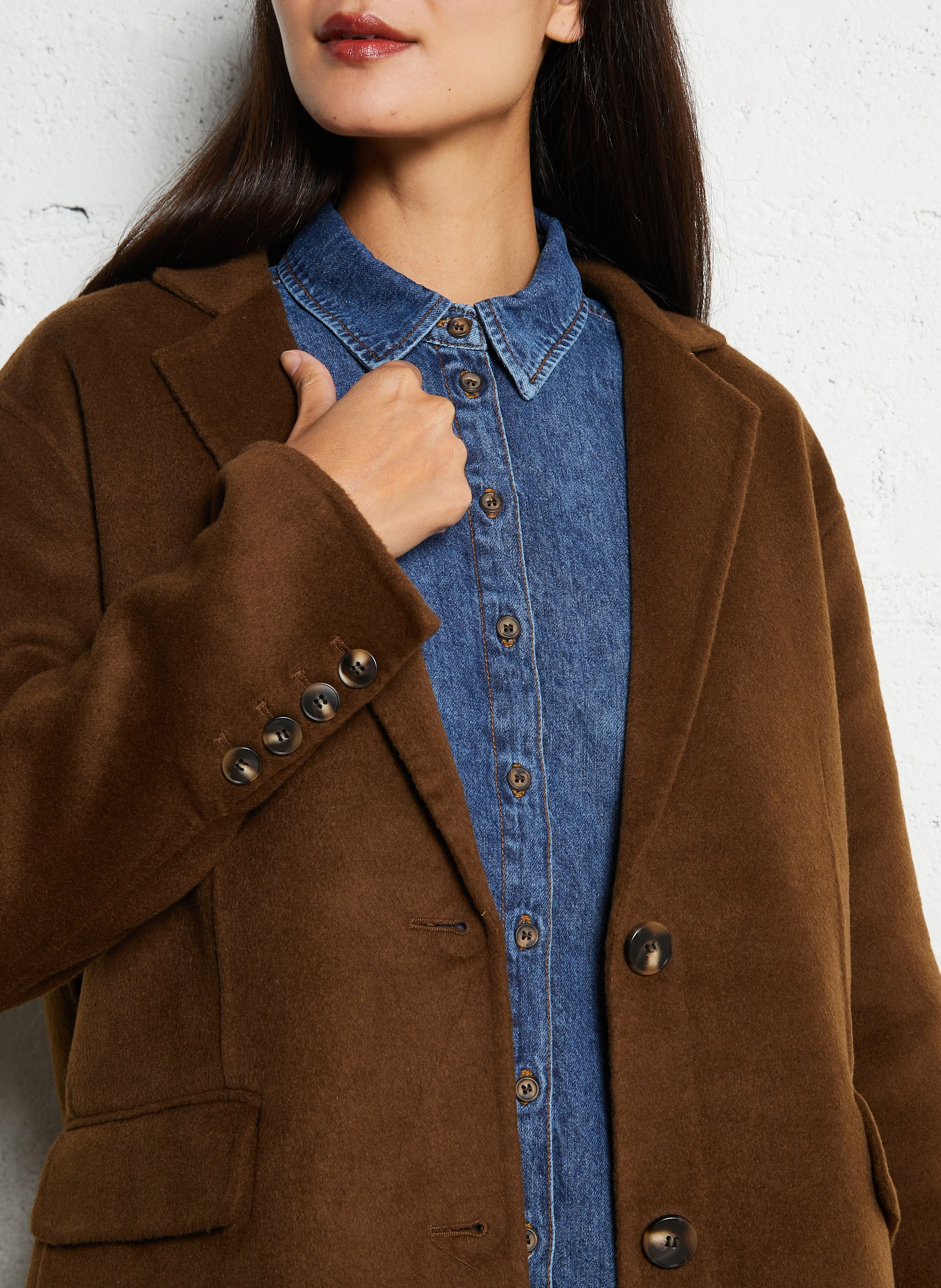 Wool-blend blazer HOD PARIS Brown