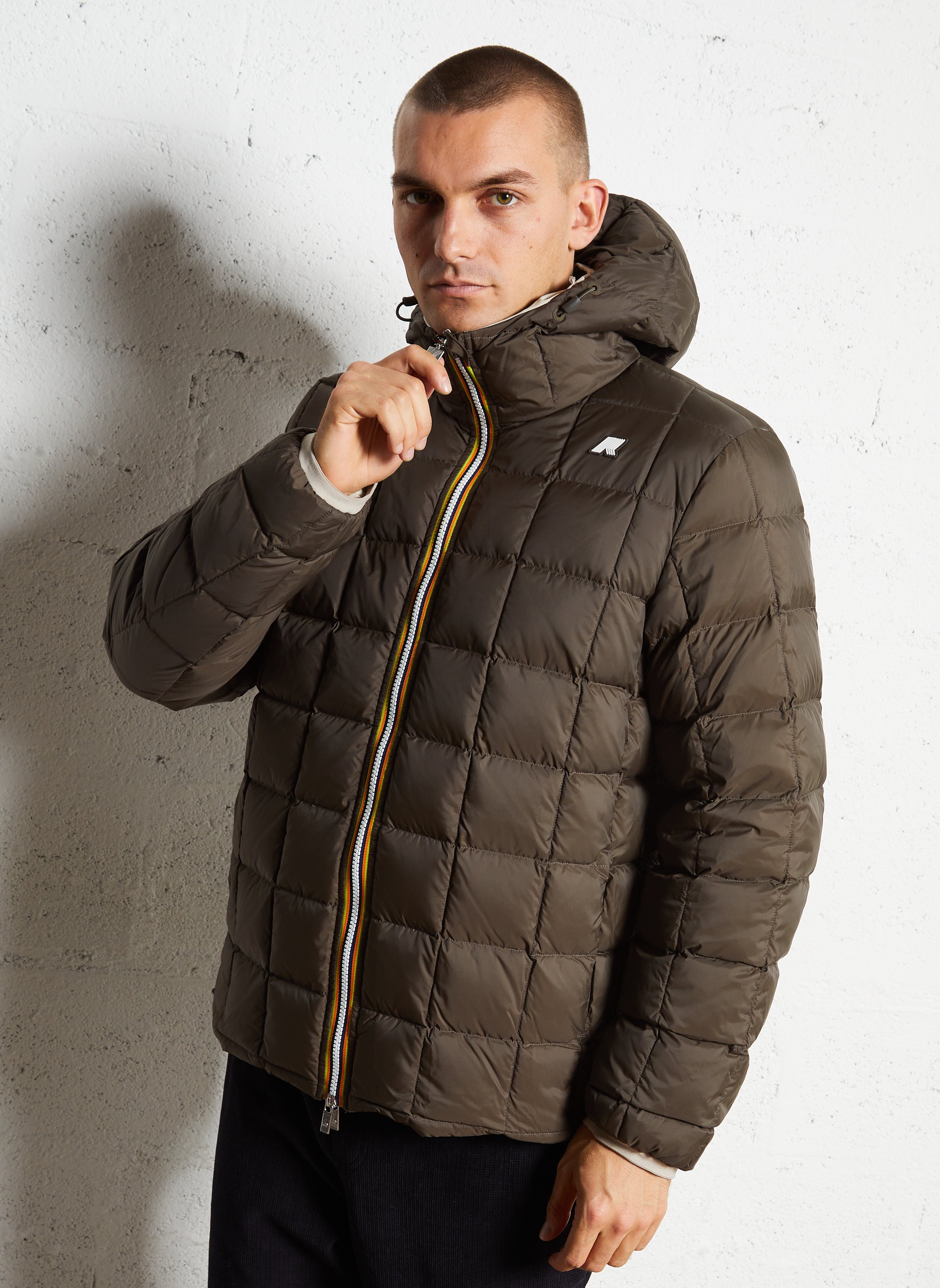 Daunenjacke mit Stehkragen K-WAY Beige