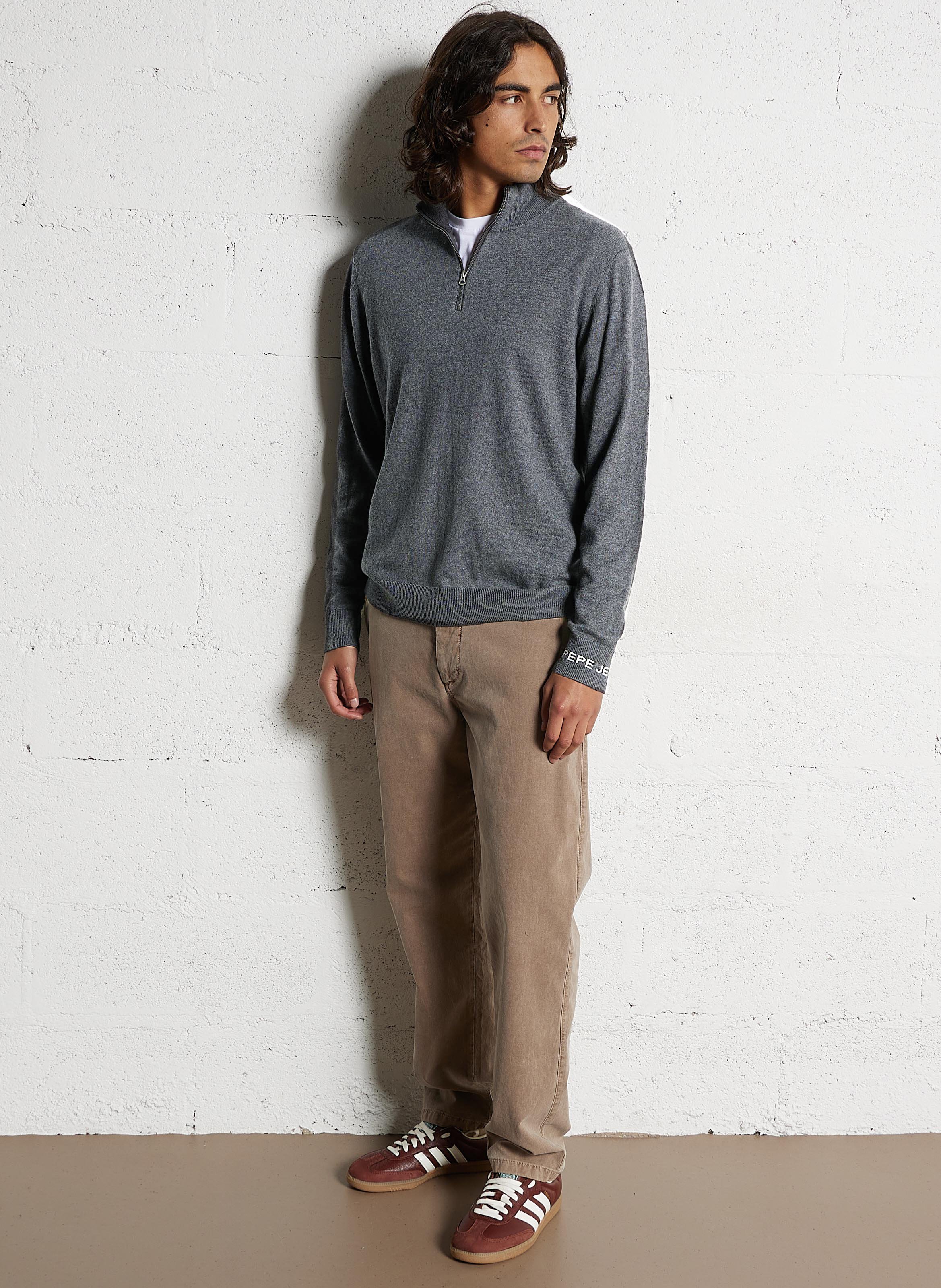 Cotton-blend bucket hat PEPE JEANS Beige