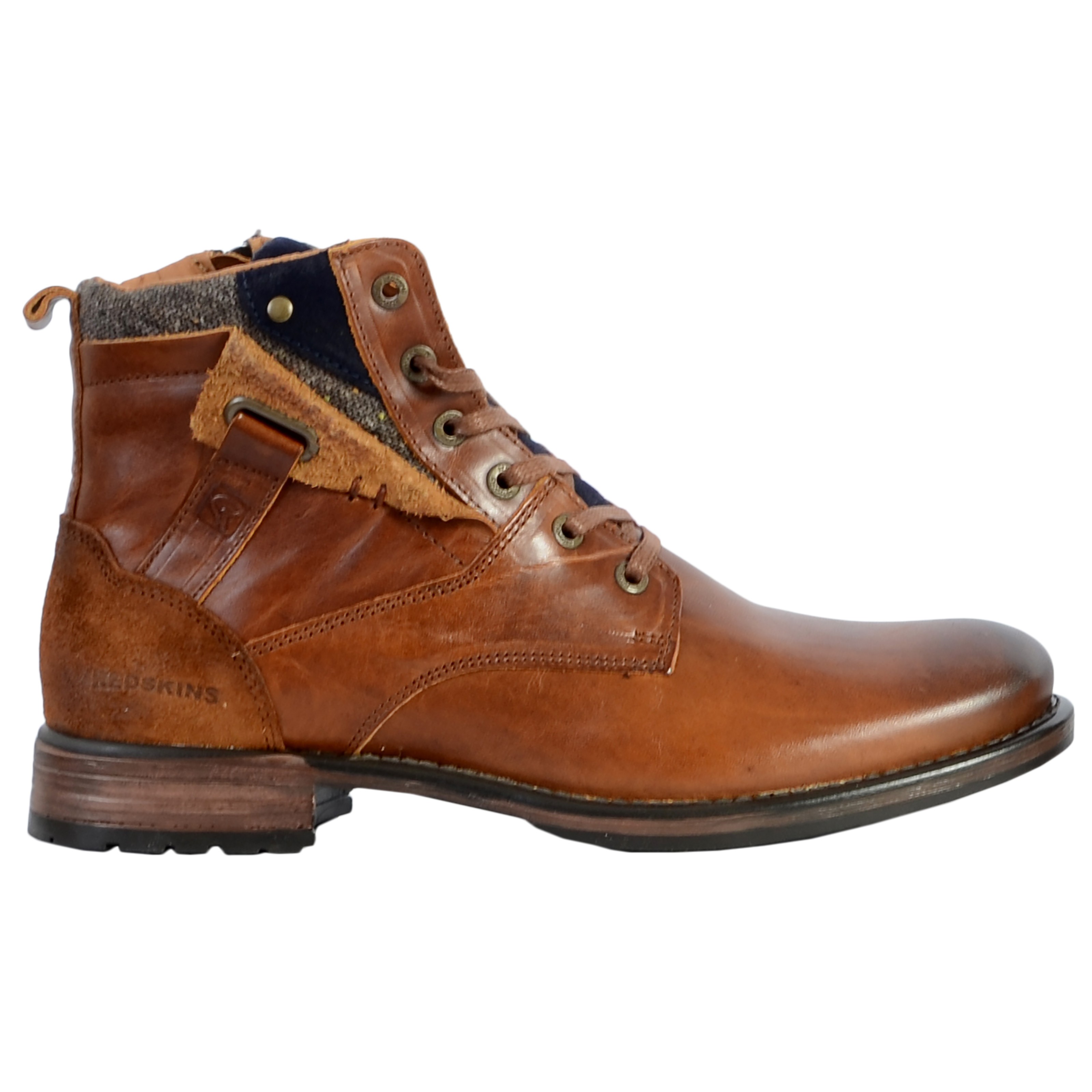 Leather ankle boot REDSKINS Brown