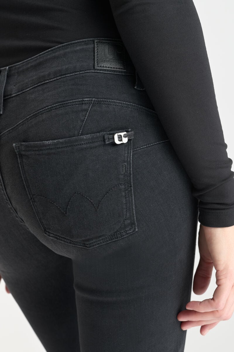 Push-up slim jeans, length 34 LE TEMPS DES CERISES Black