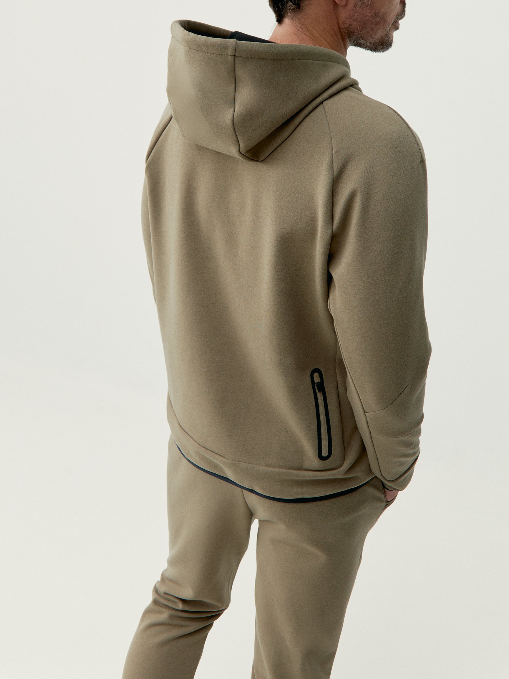 Performance Hooded Sports Sweatshirt BORN LIVING YOGA Brown