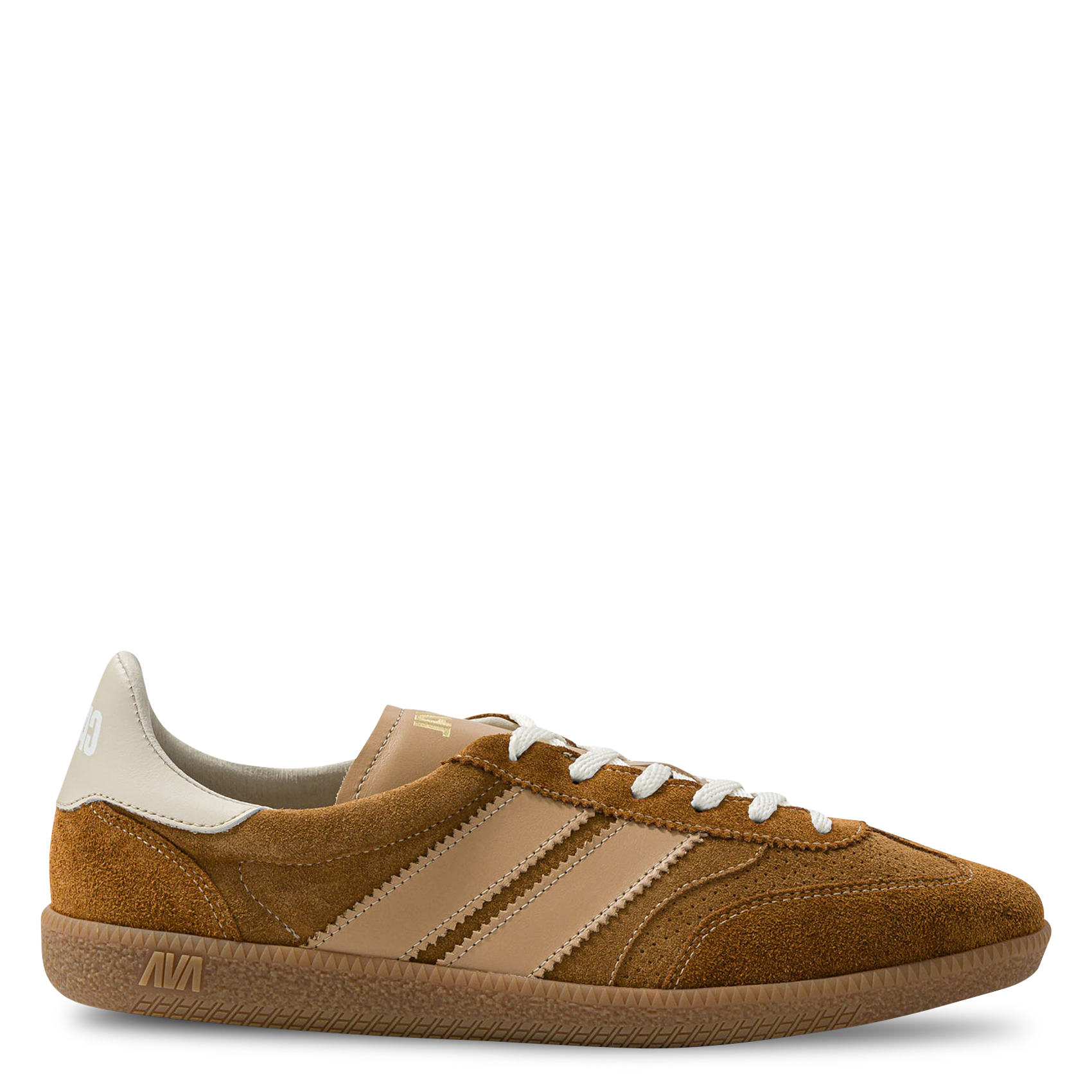 Suede leather low-top sneakers CAVAL Brown