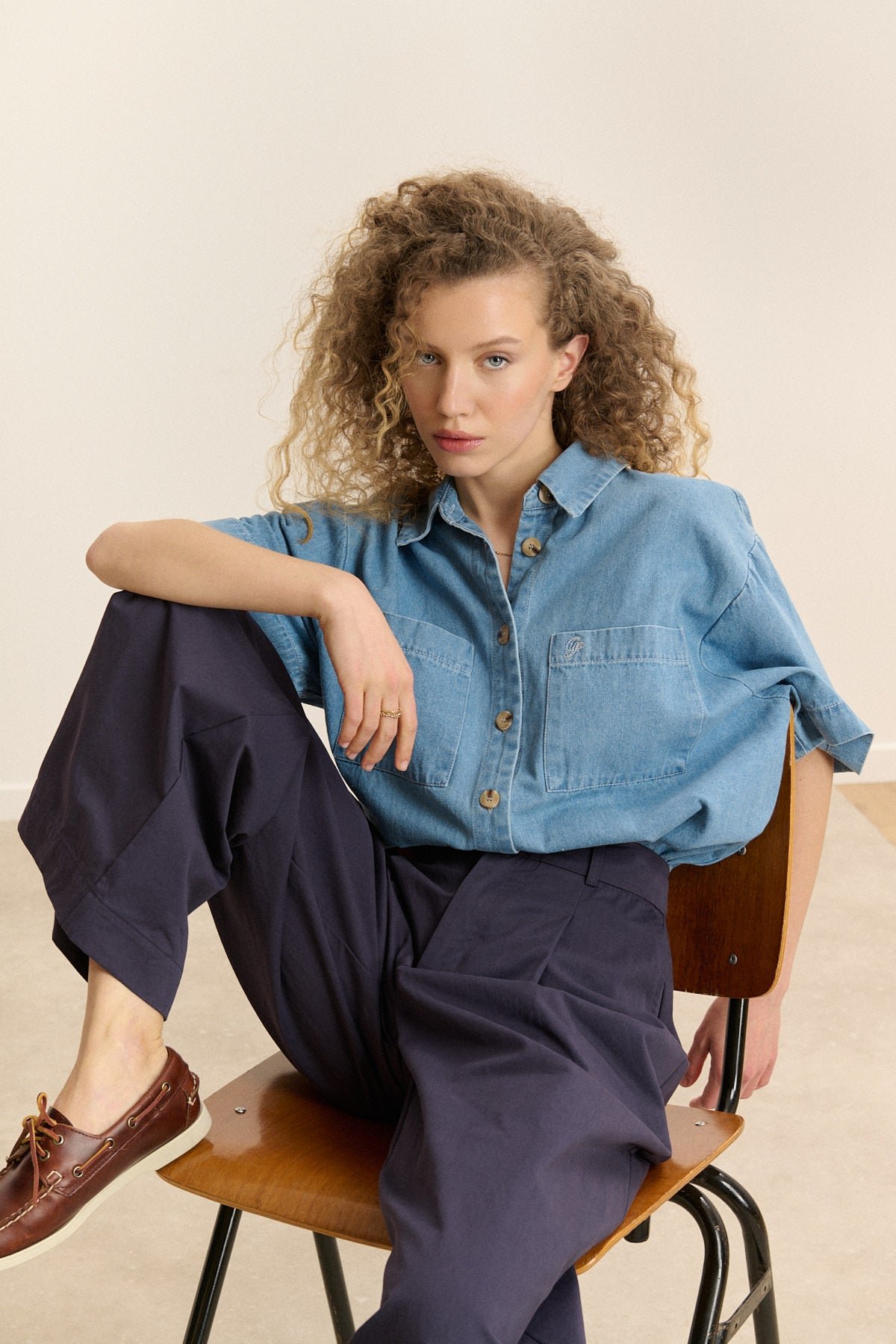 Wide pleated trousers  GARANCE PARIS Blue