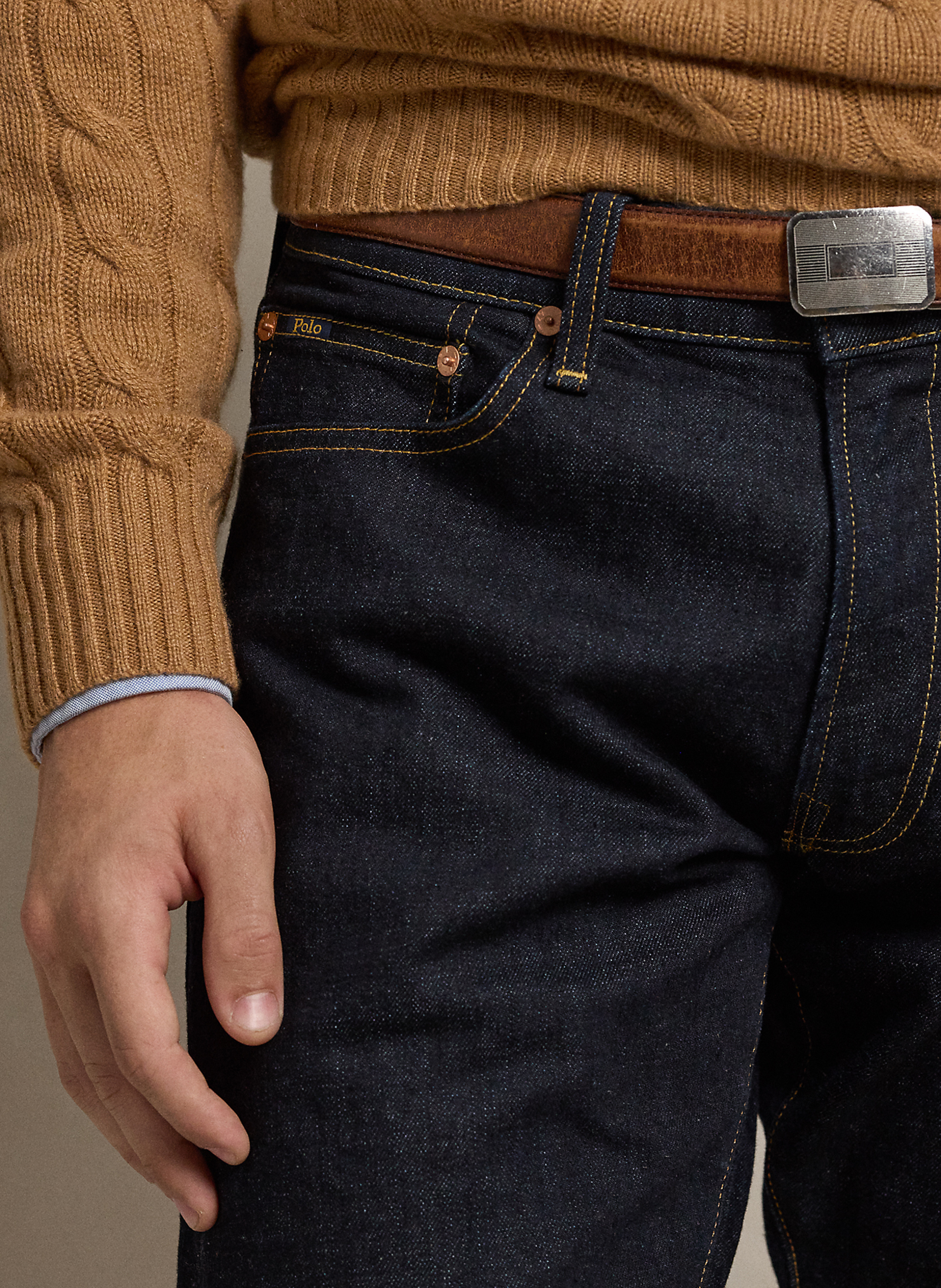 Slim-fit cotton-blend jeans POLO RALPH LAUREN Blue