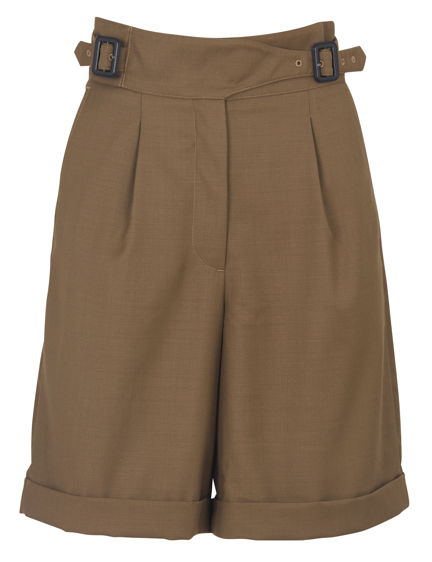 Bermuda à pinces BERENICE Kaki